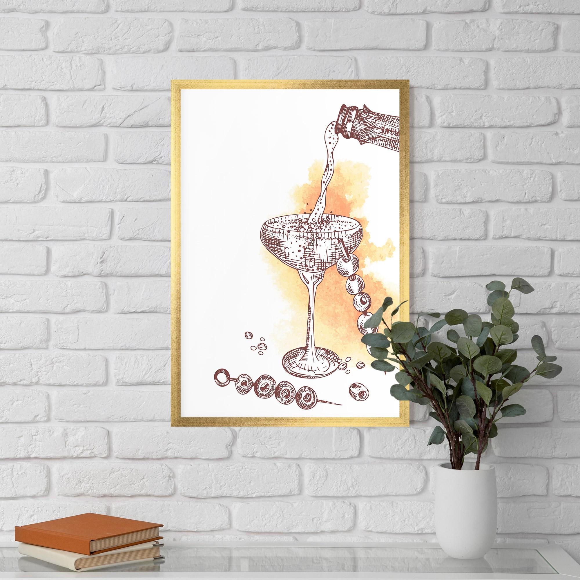 Gerahmte Poster Cocktail mockup 5