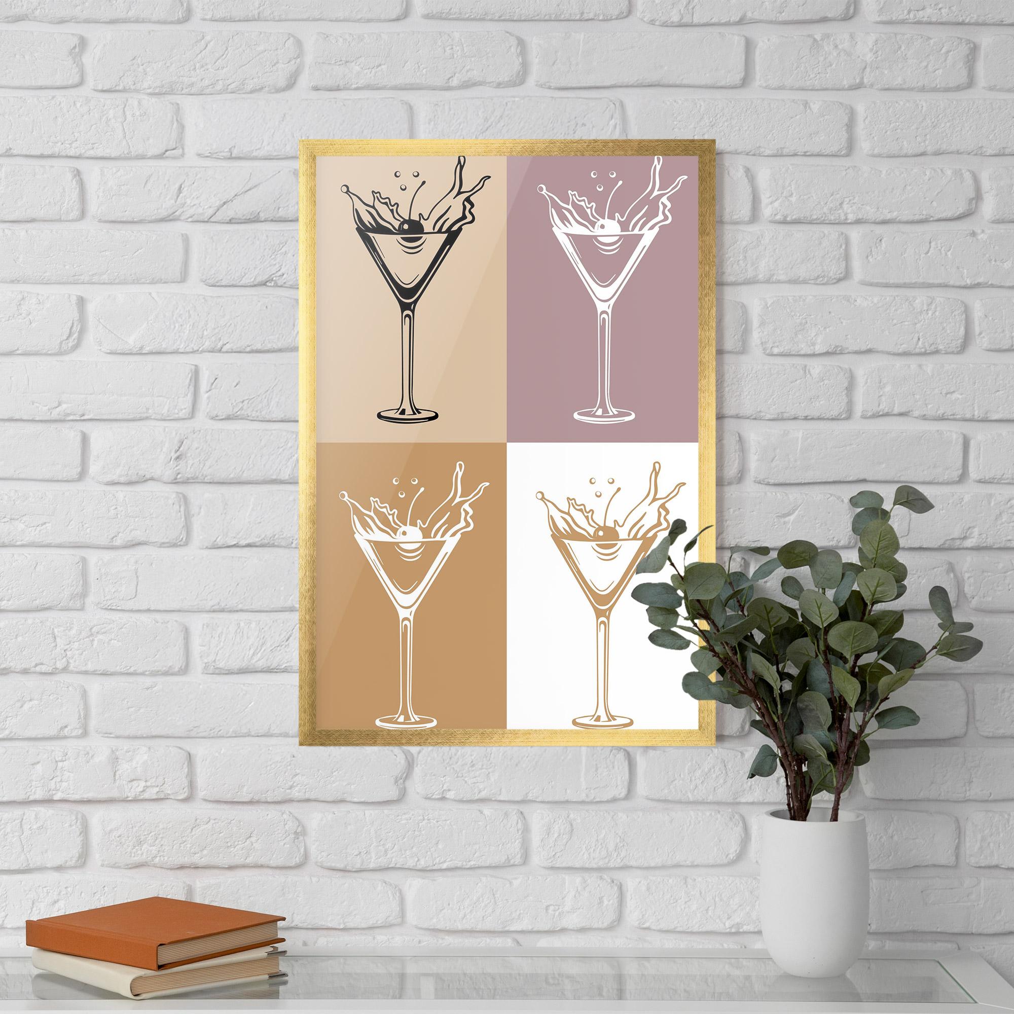 Gerahmte Poster Drinks Mix mockup 5