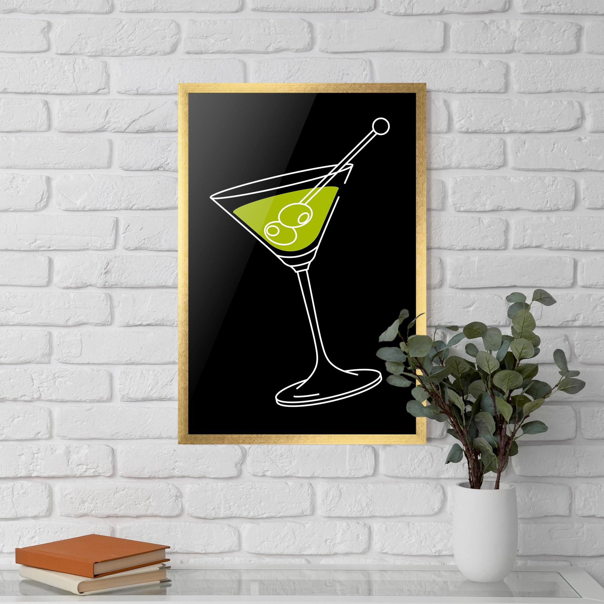 Gerahmte Poster Glass mockup 5