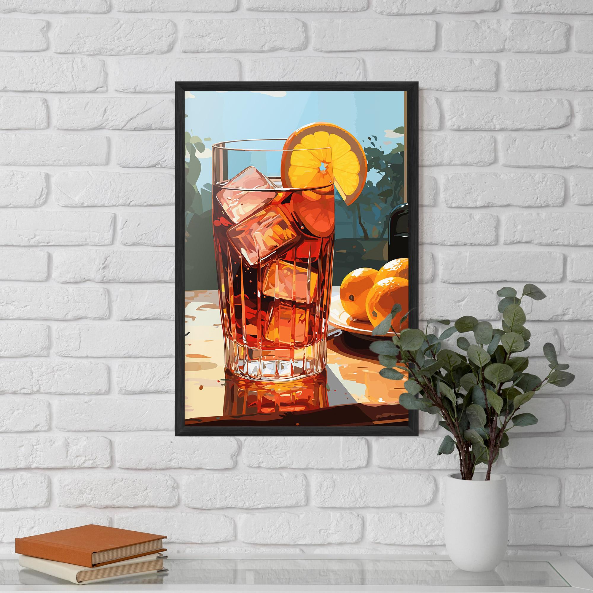 Gerahmte Poster Cocktail Art mockup 5