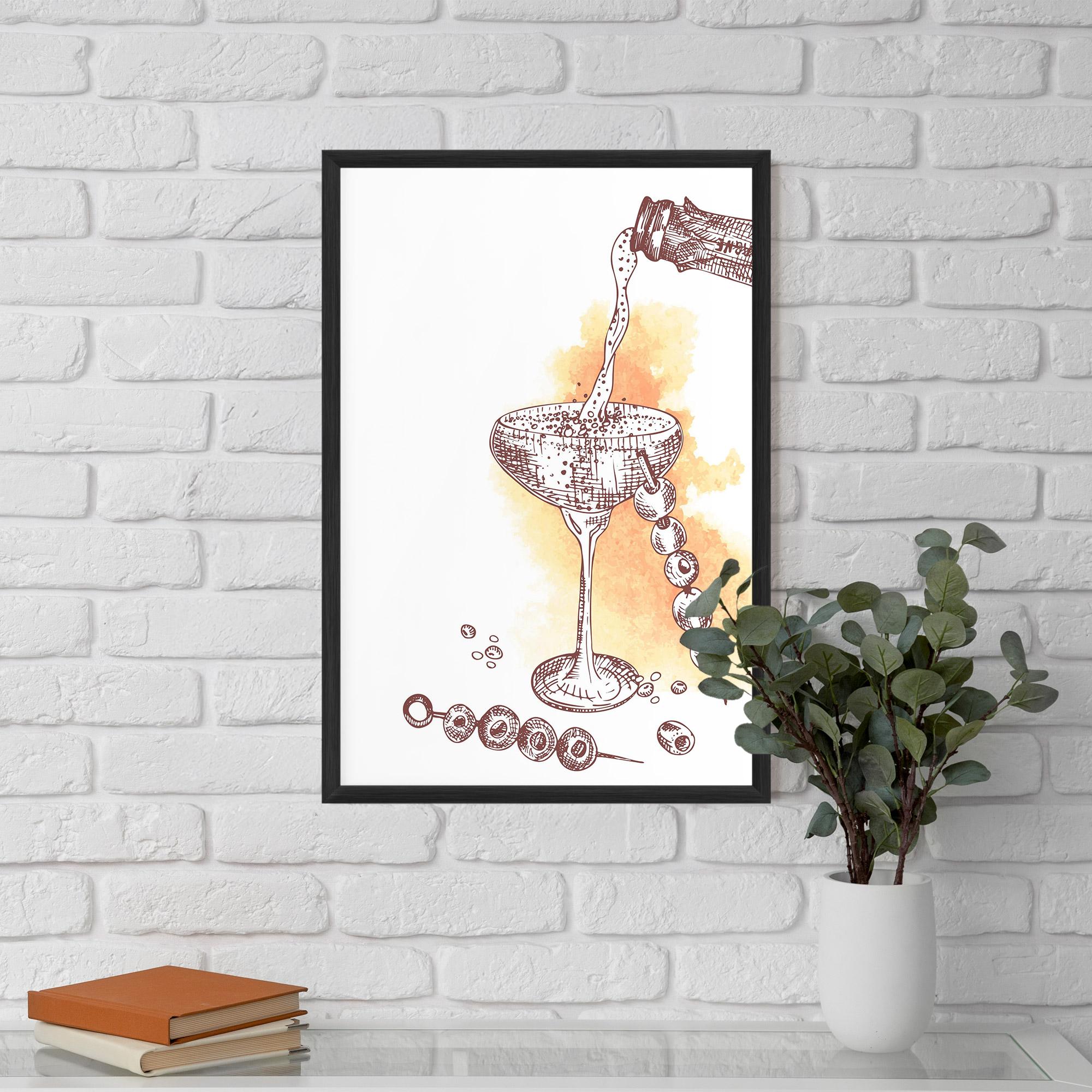 Gerahmte Poster Cocktail mockup 5
