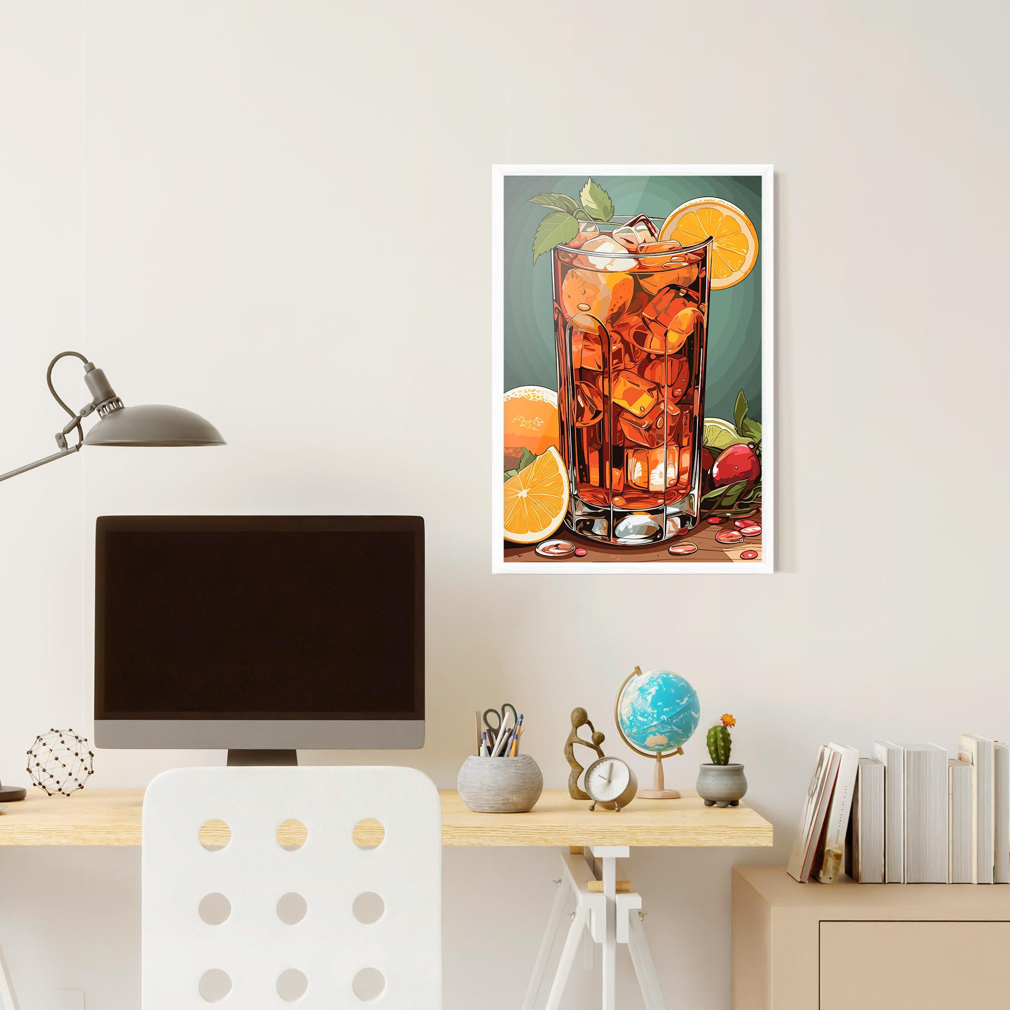 Gerahmte Poster Brown Cocktail mockup 6