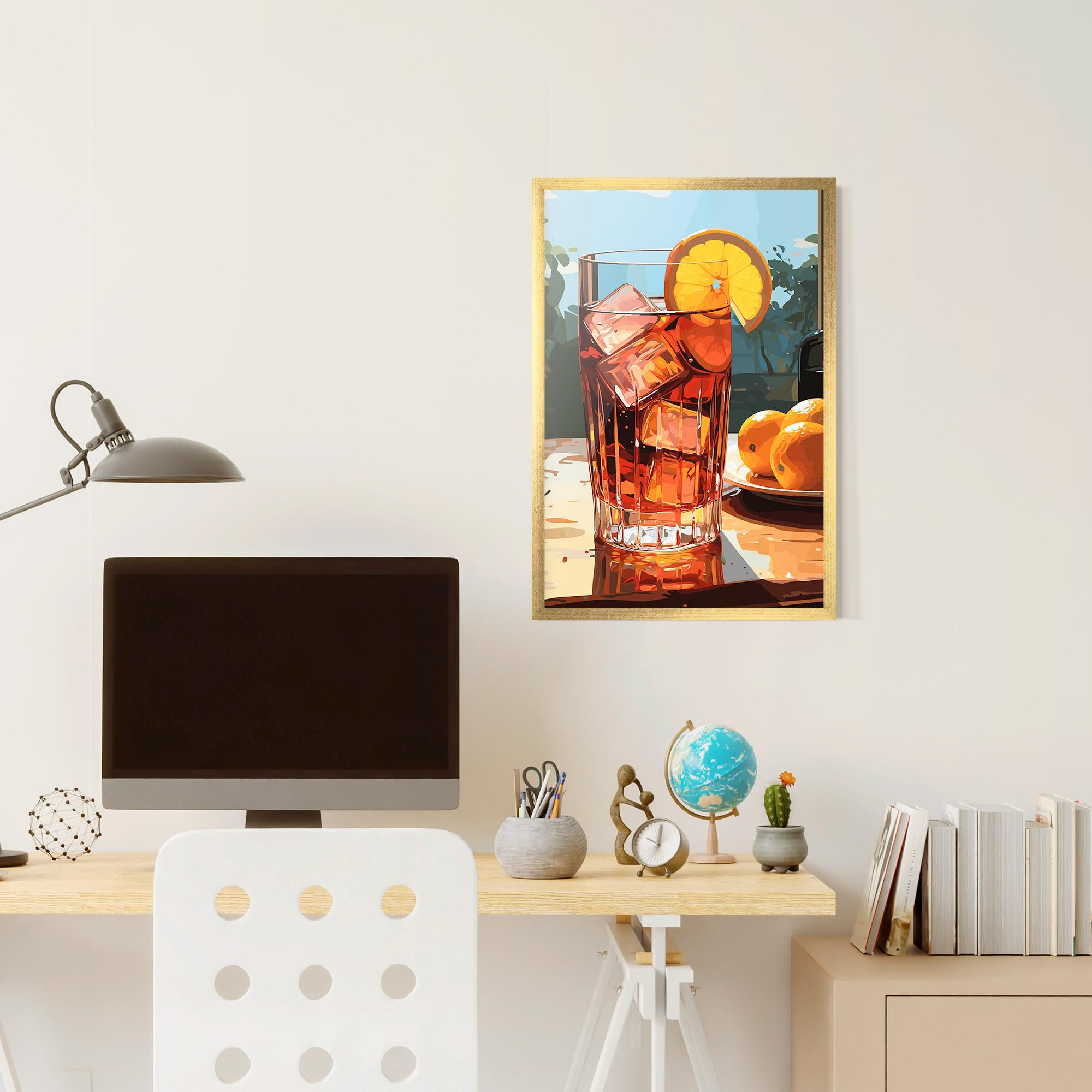 Gerahmte Poster Cocktail Art mockup 6