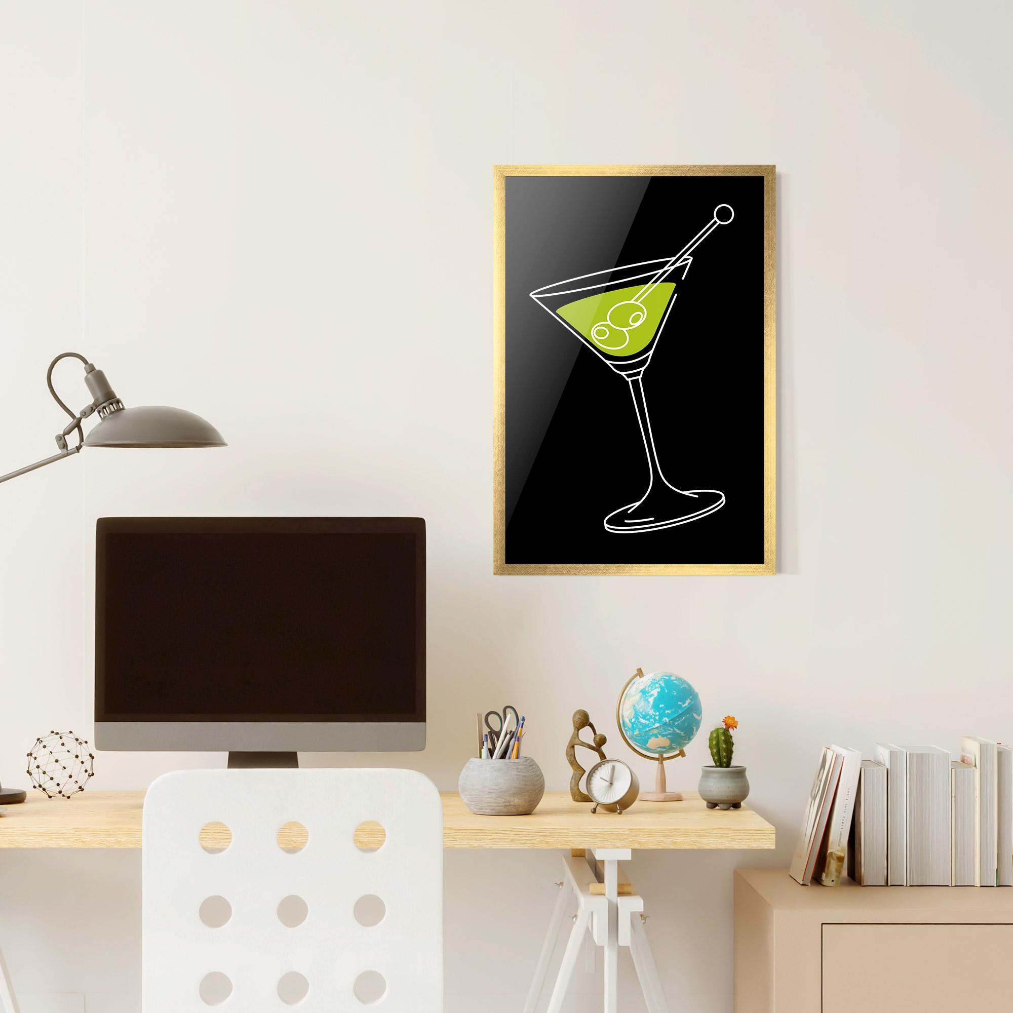 Gerahmte Poster Glass mockup 6