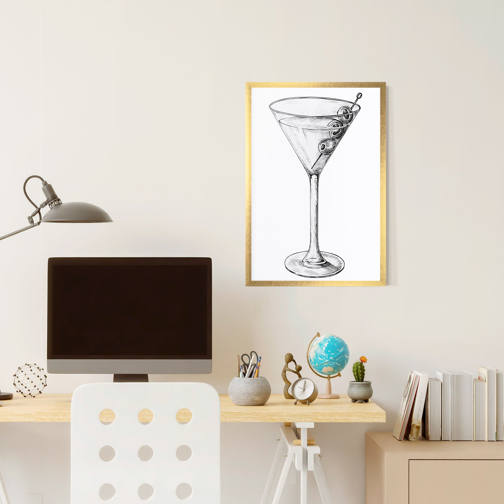 Hand Drawn Glass mockup 6