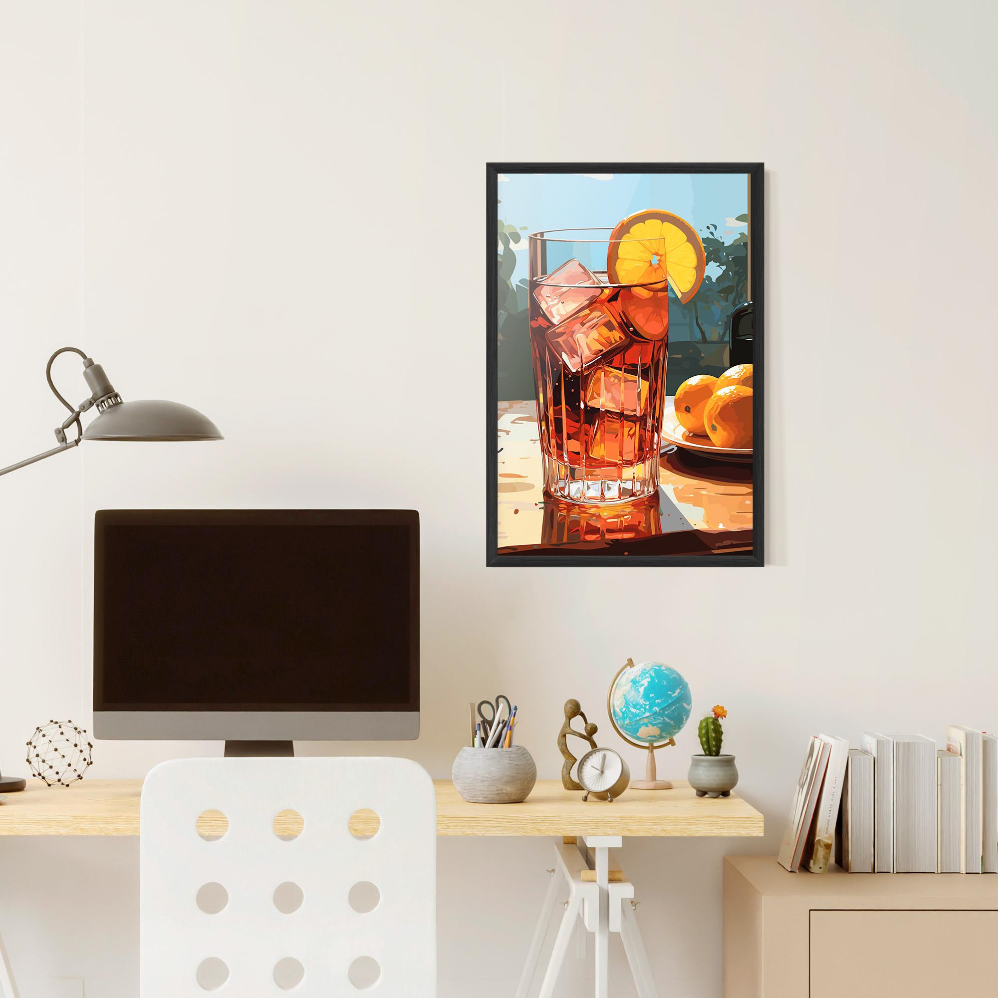 Gerahmte Poster Cocktail Art mockup 6