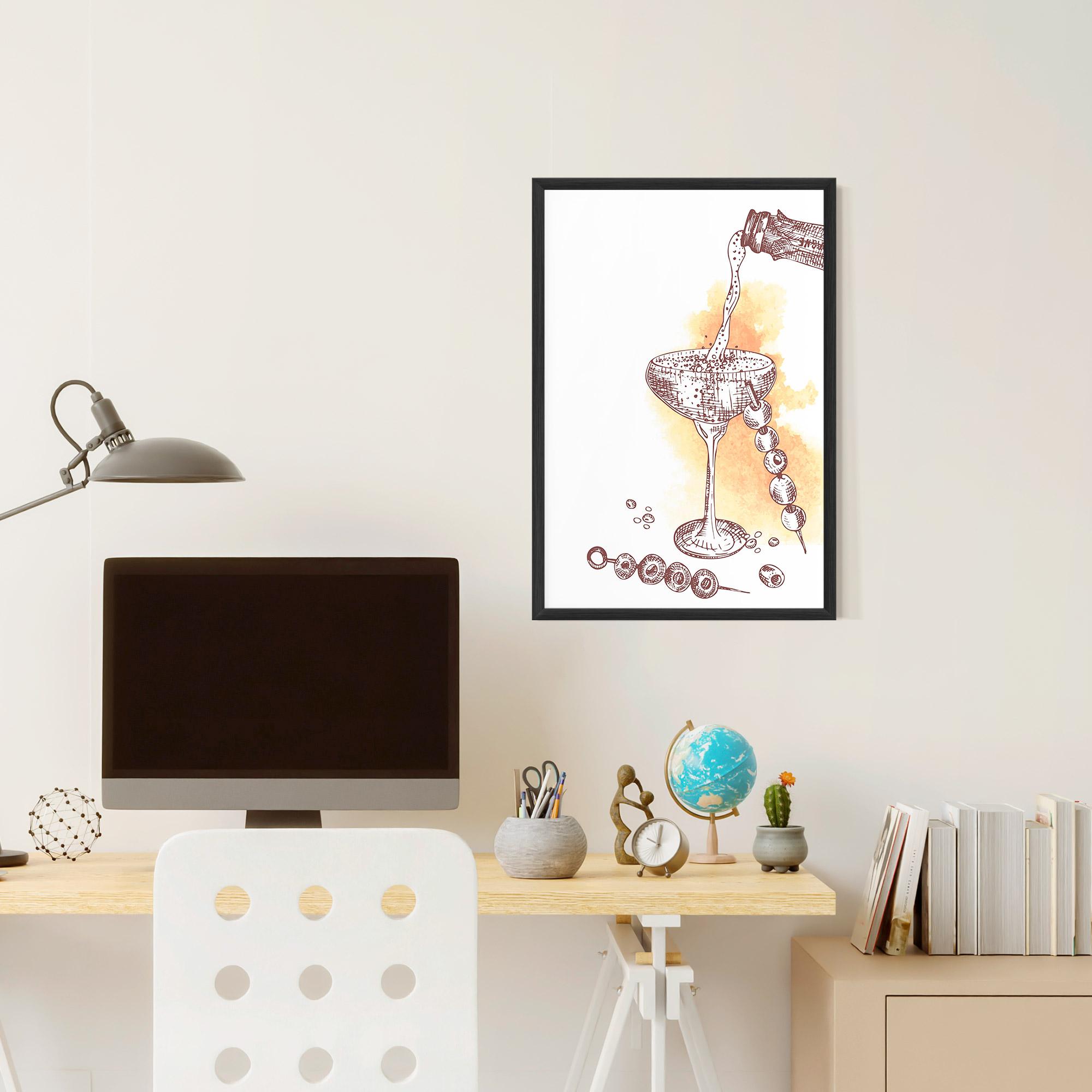 Gerahmte Poster Cocktail mockup 6