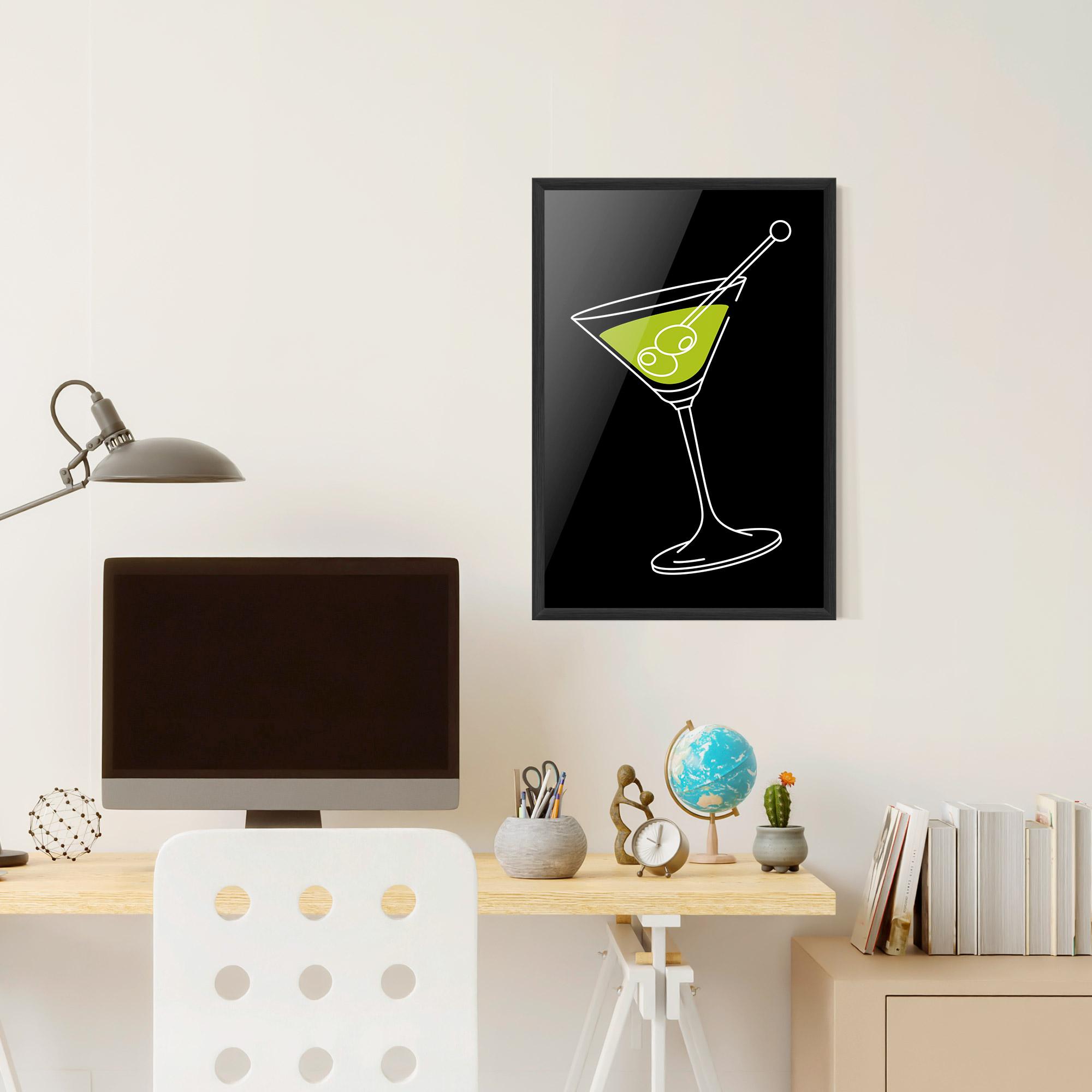 Gerahmte Poster Glass mockup 6