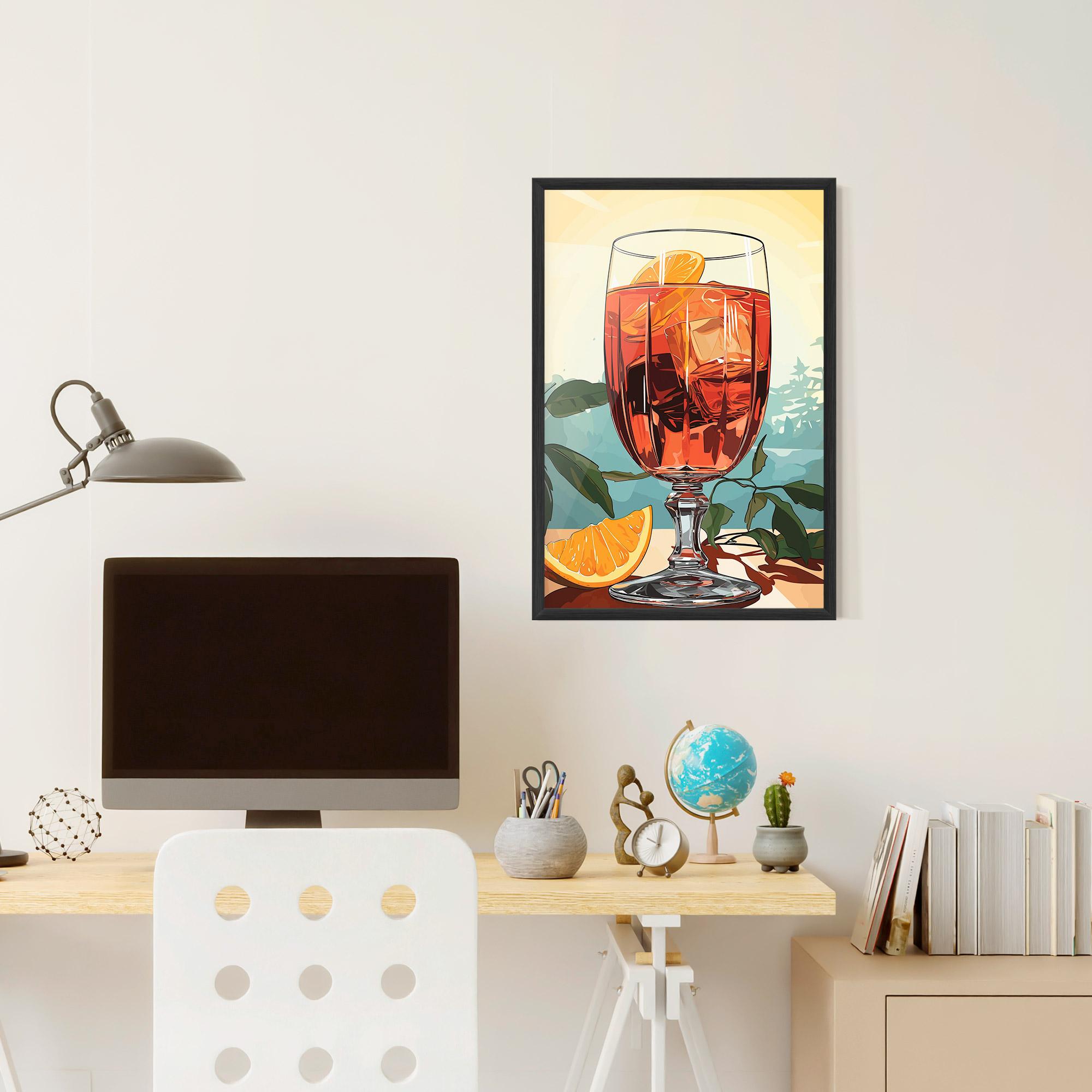 Gerahmte Poster Sunrise Cocktail mockup 6