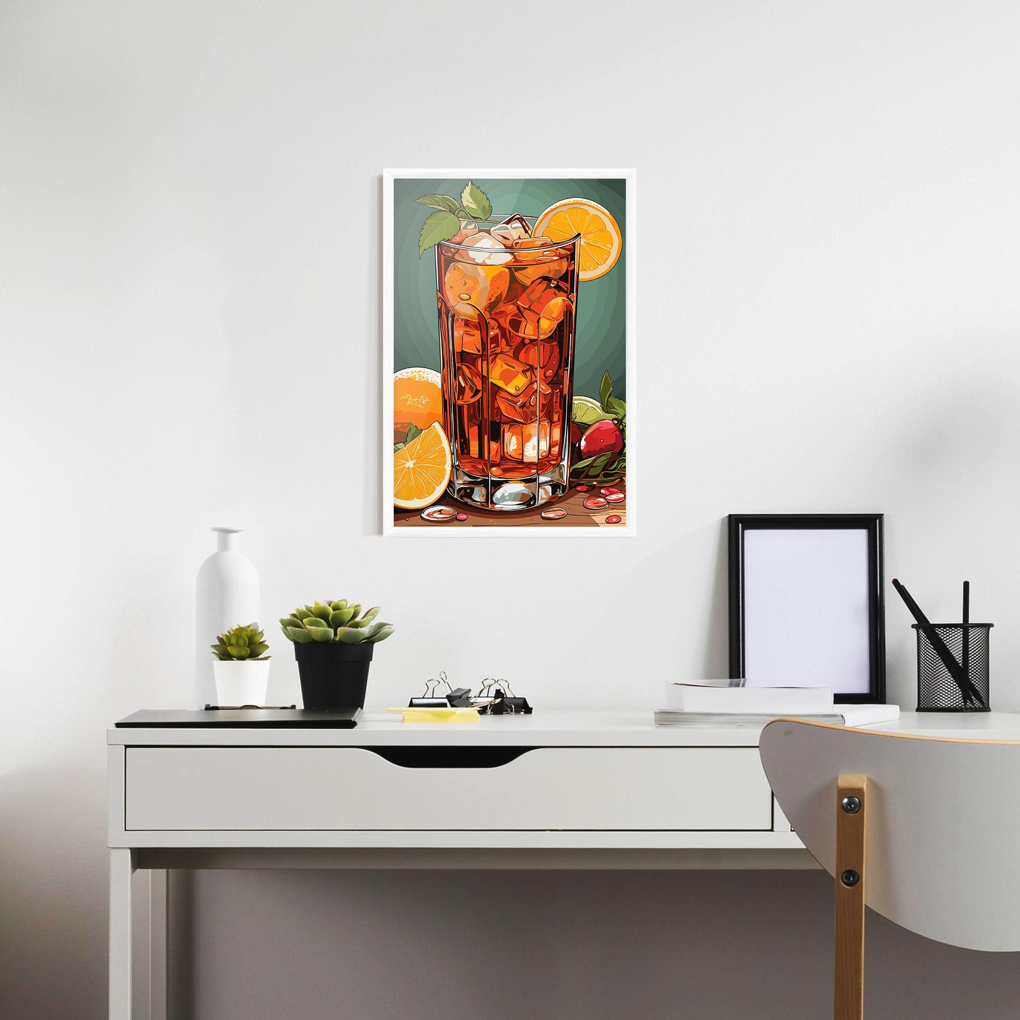 Gerahmte Poster Brown Cocktail mockup 7