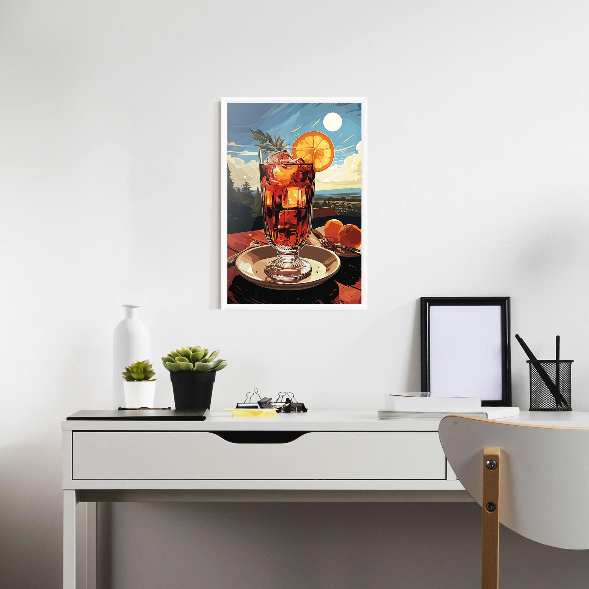 Gerahmte Poster Cocktail Orange mockup 7