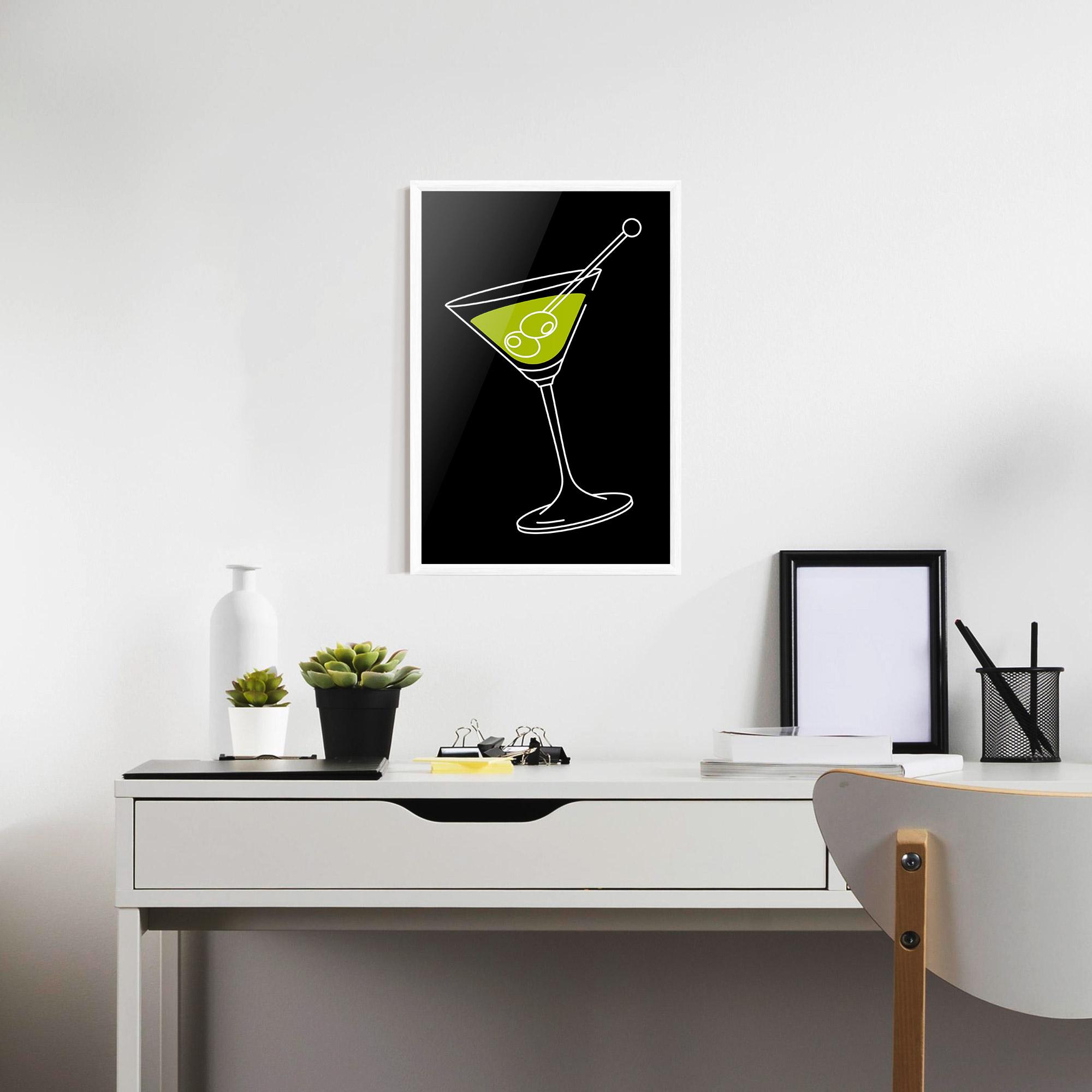 Gerahmte Poster Glass mockup 7
