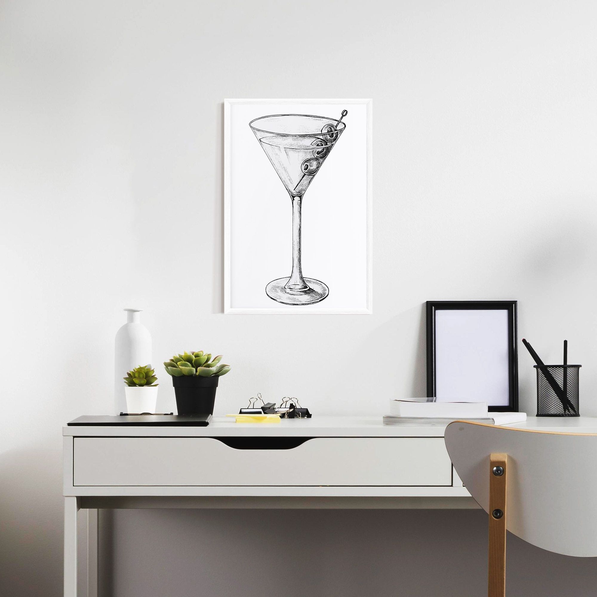 Hand Drawn Glass mockup 7