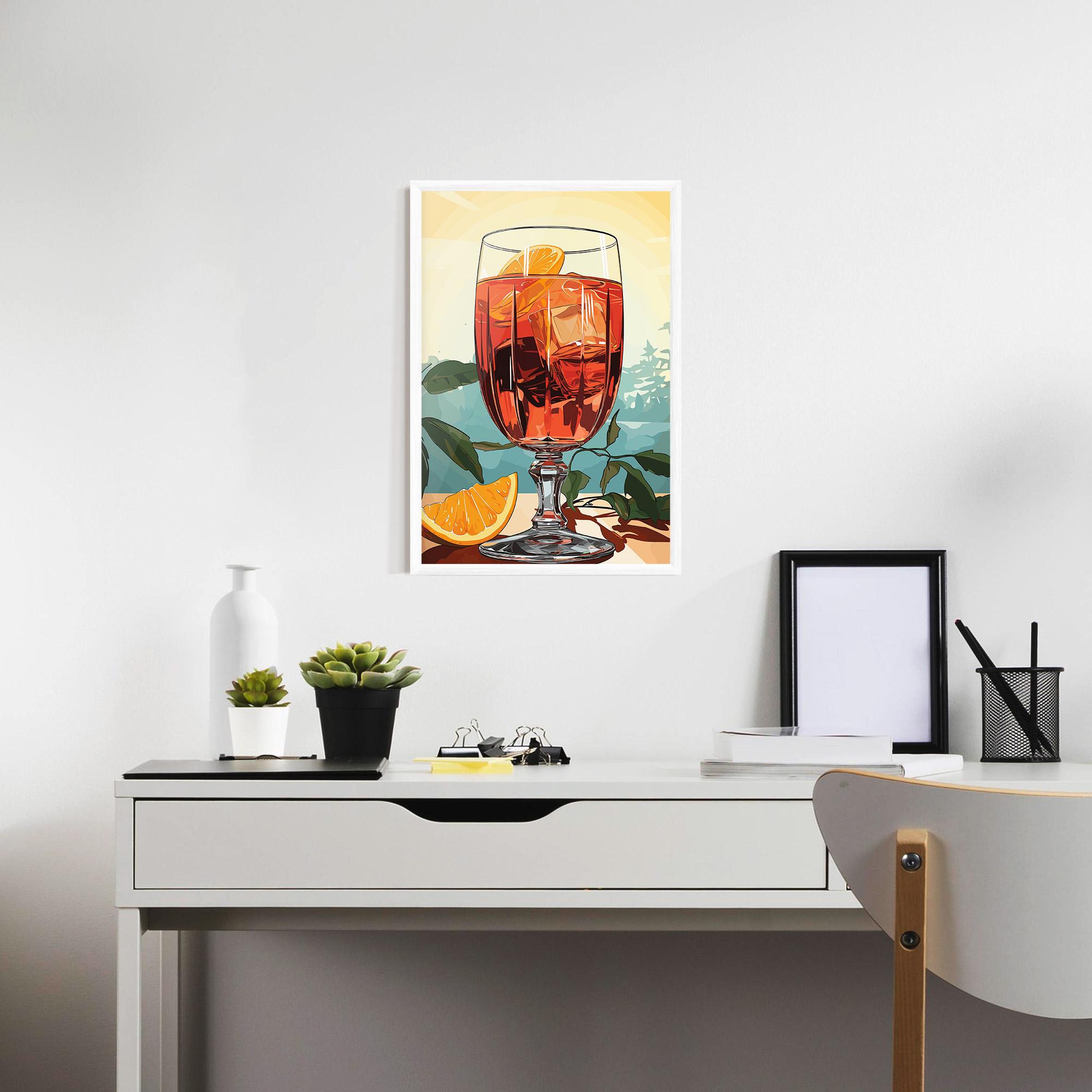 Gerahmte Poster Sunrise Cocktail mockup 7