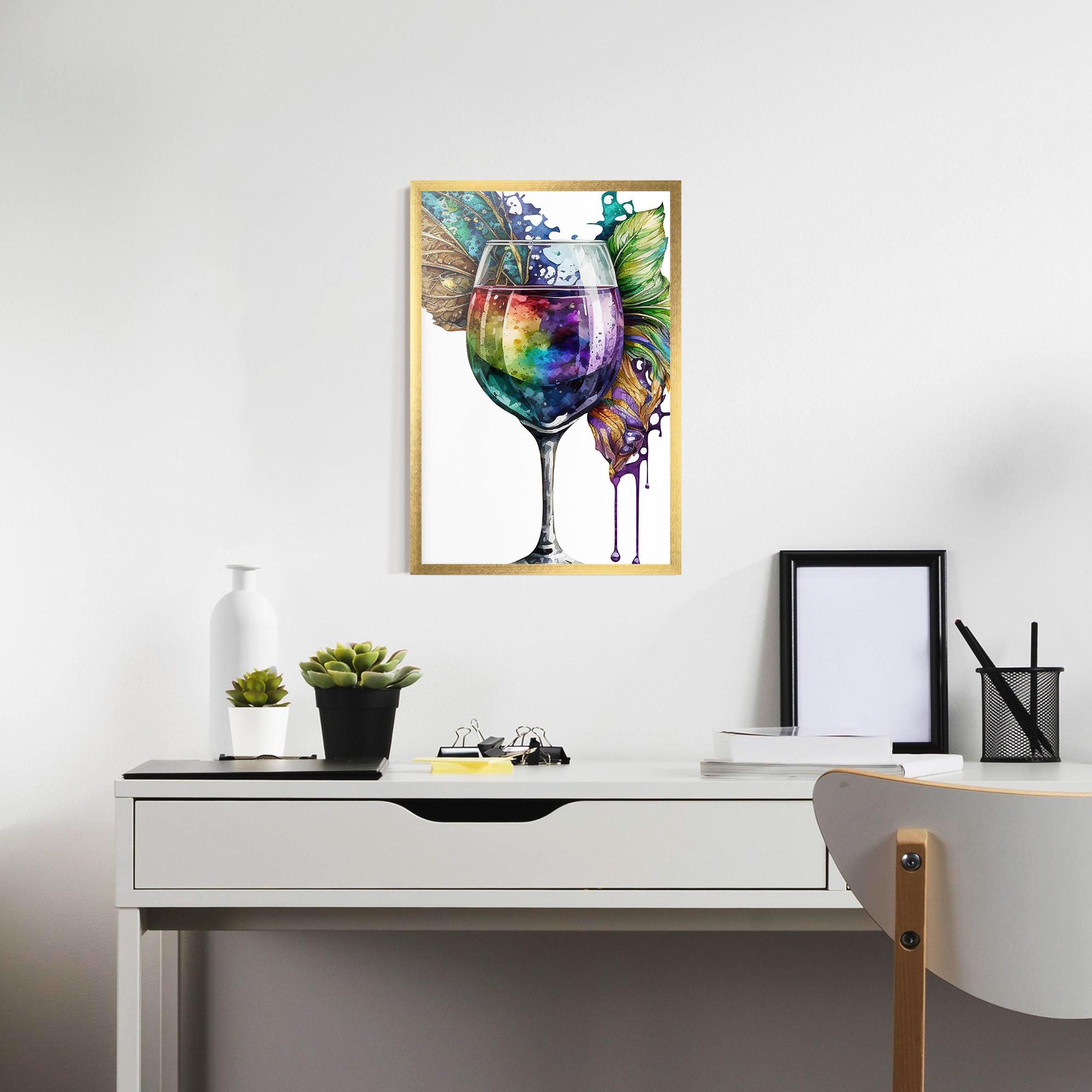 Gerahmte Poster Colorful Drink mockup 7