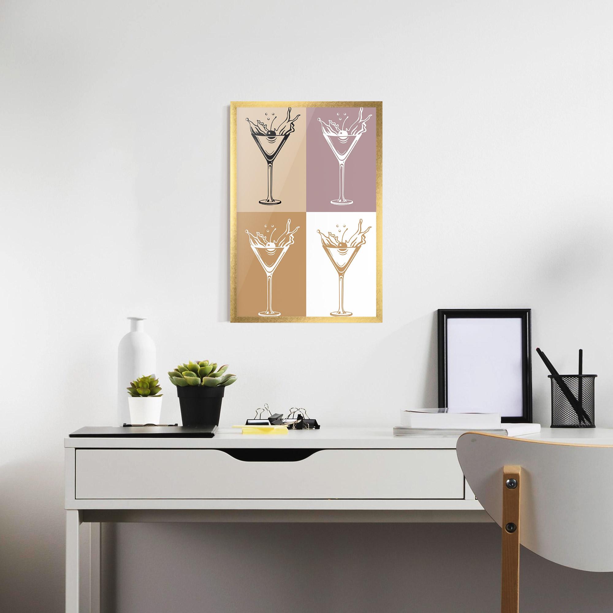 Gerahmte Poster Drinks Mix mockup 7