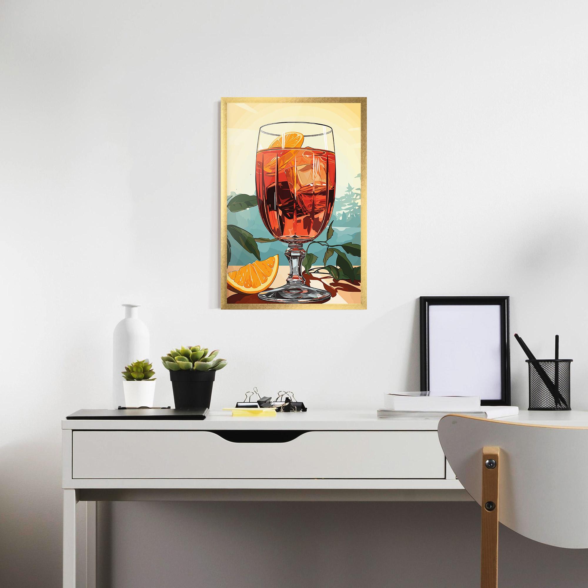 Gerahmte Poster Sunrise Cocktail mockup 7