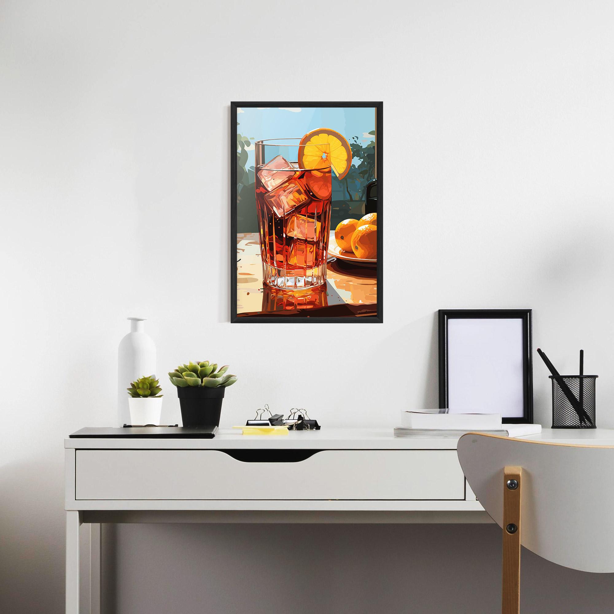 Gerahmte Poster Cocktail Art mockup 7