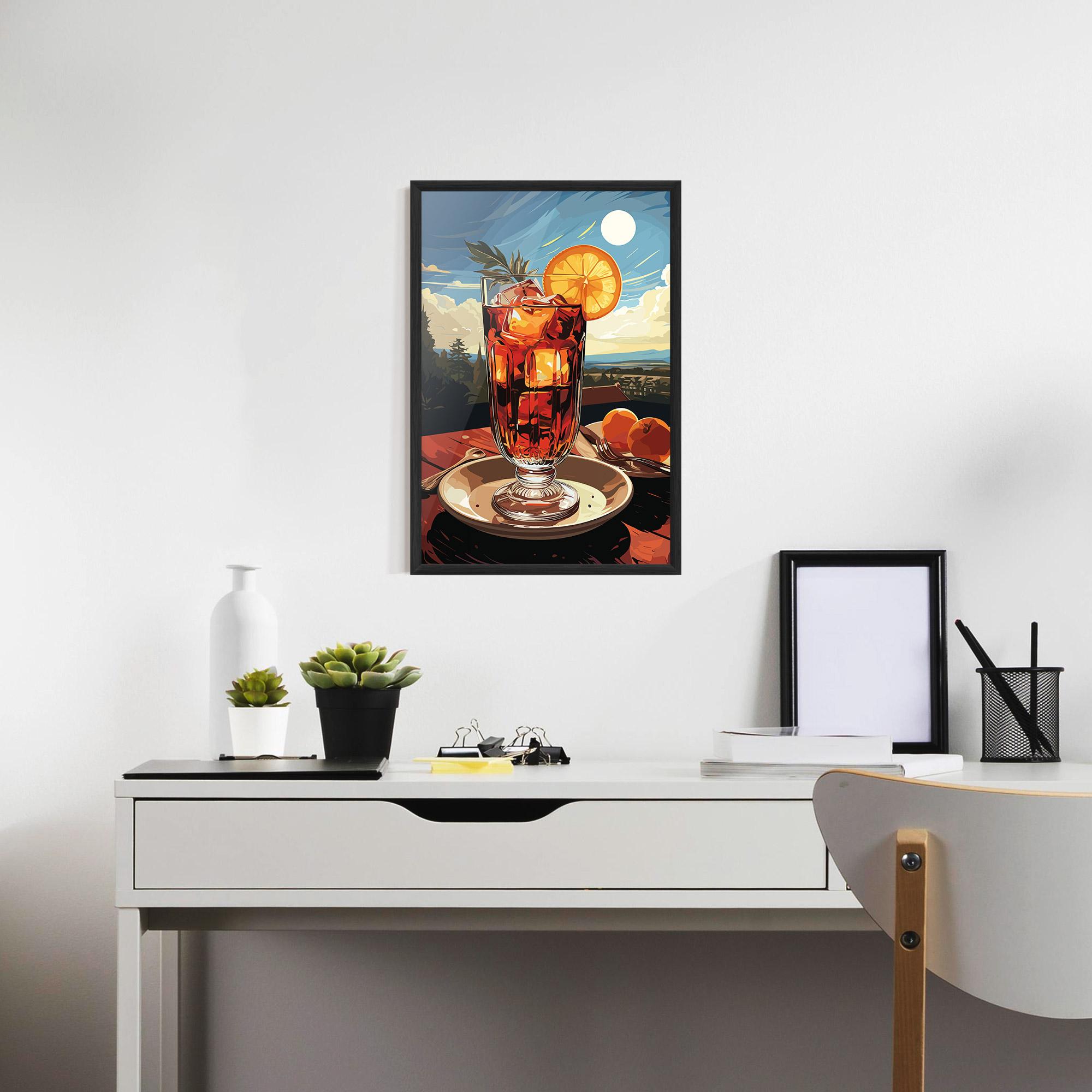 Gerahmte Poster Cocktail Orange mockup 7
