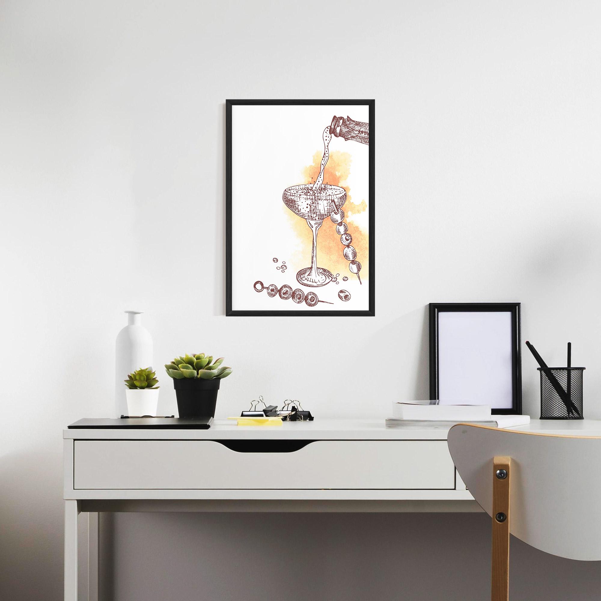Gerahmte Poster Cocktail mockup 7