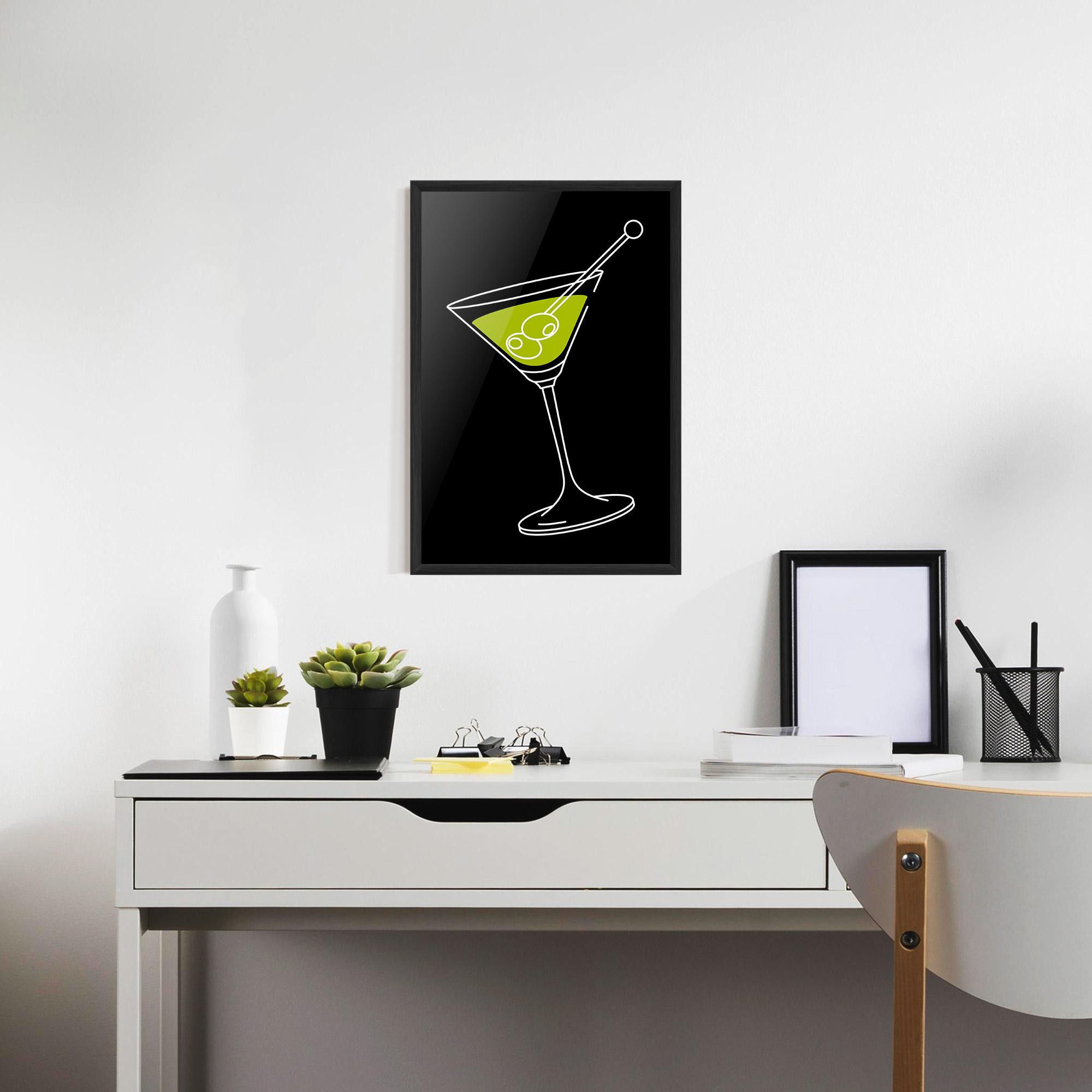 Gerahmte Poster Glass mockup 7