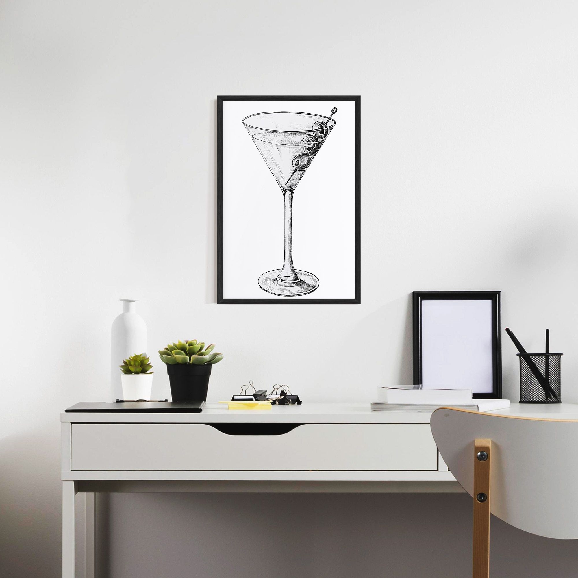Hand Drawn Glass mockup 7