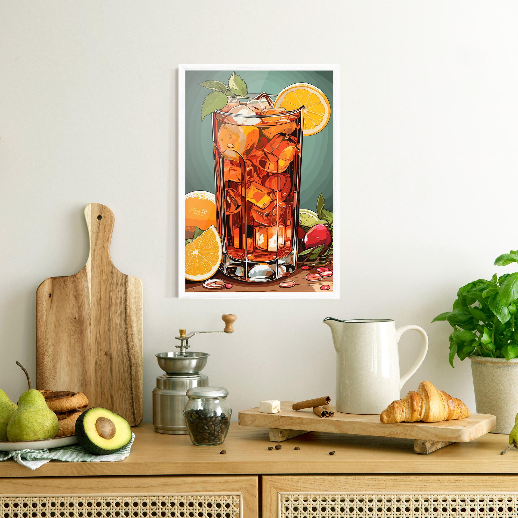 Gerahmte Poster Brown Cocktail mockup 8