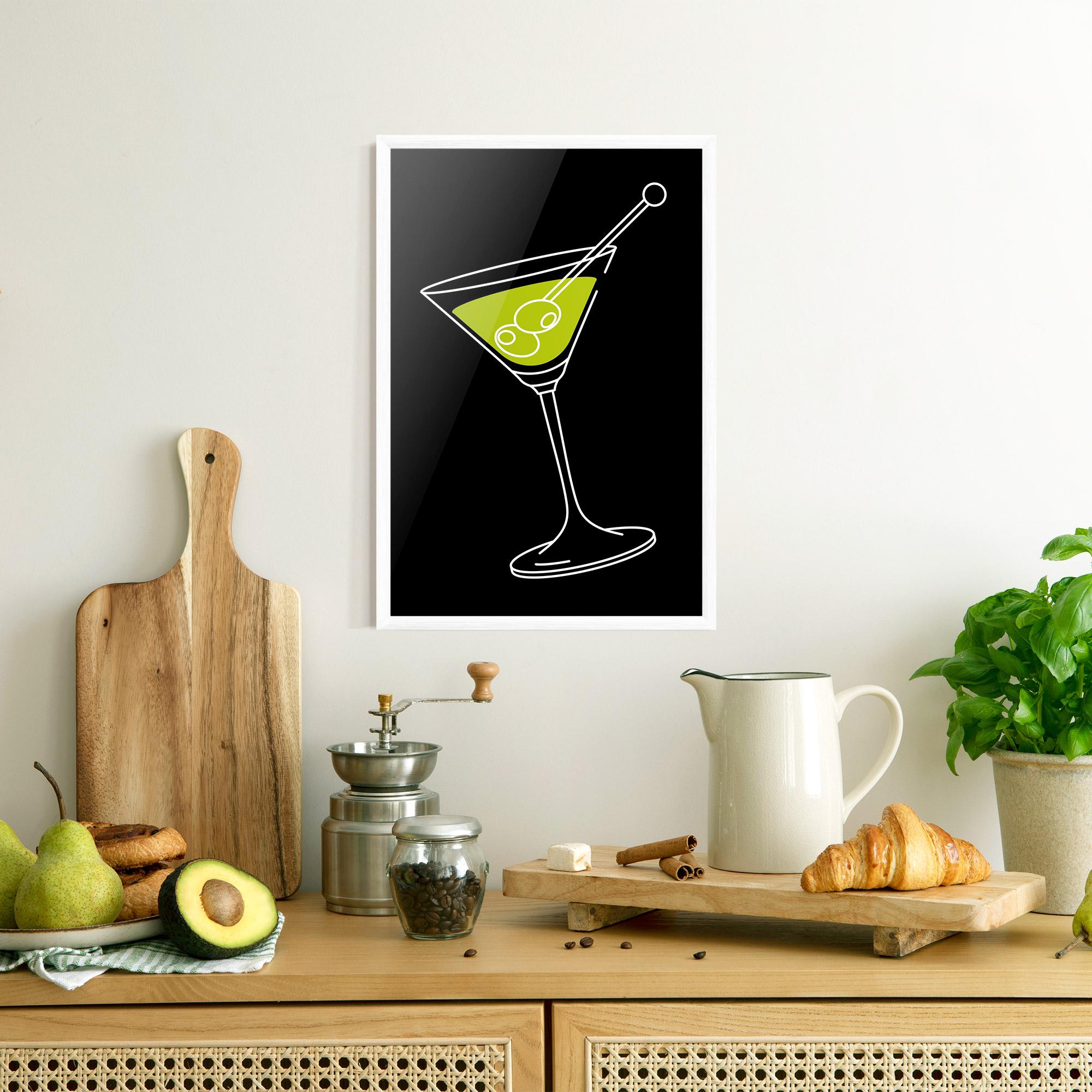 Gerahmte Poster Glass mockup 8