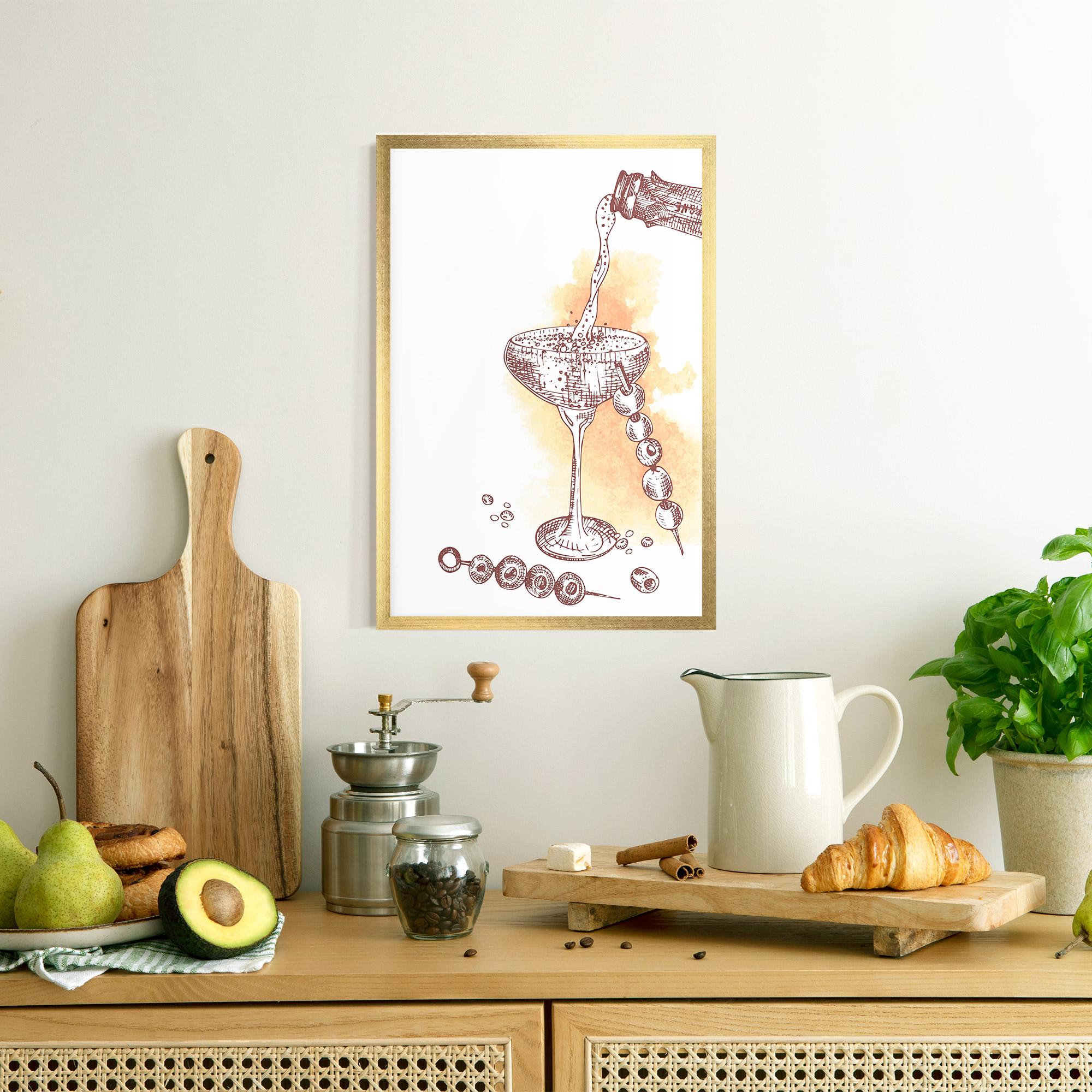 Gerahmte Poster Cocktail mockup 8