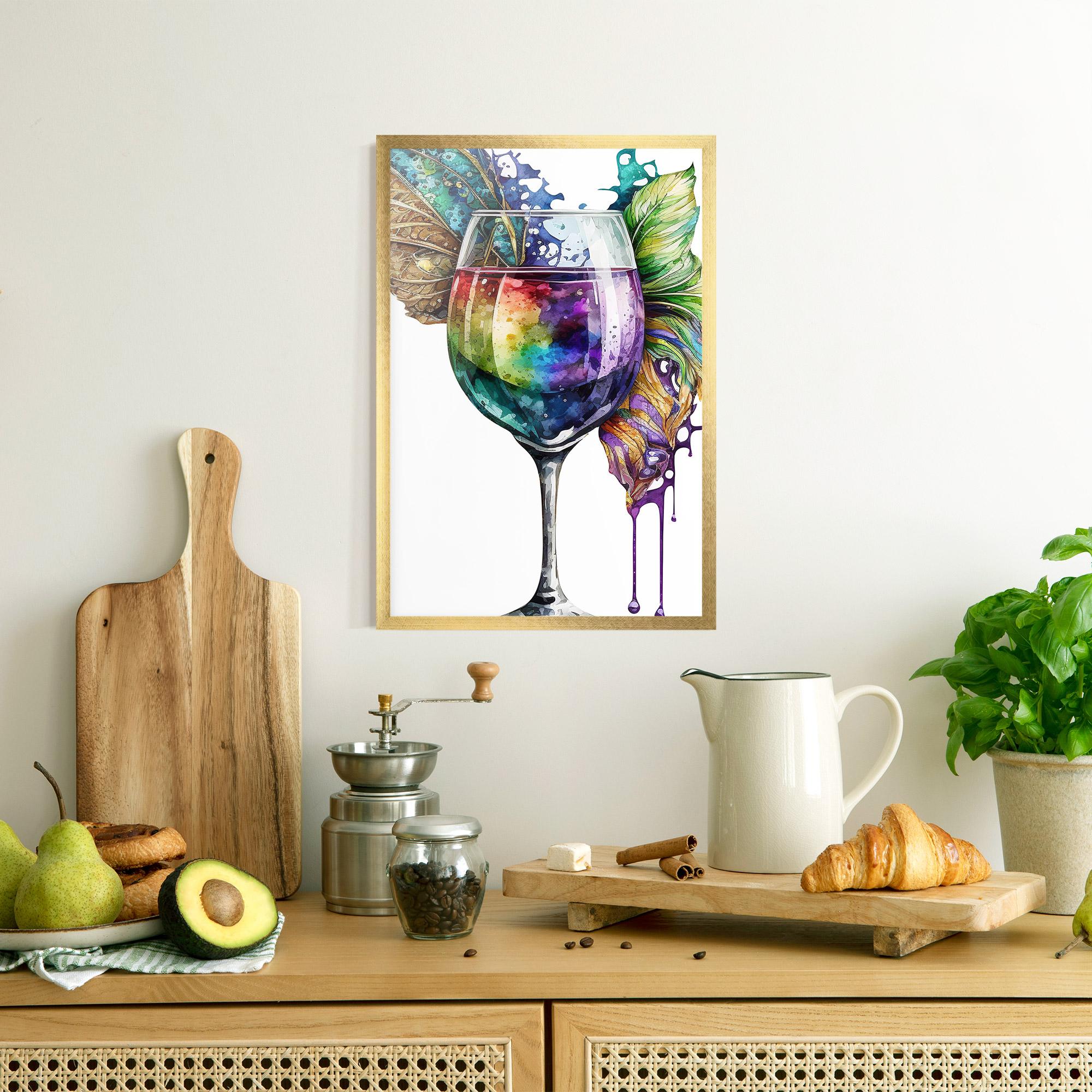 Gerahmte Poster Colorful Drink mockup 8