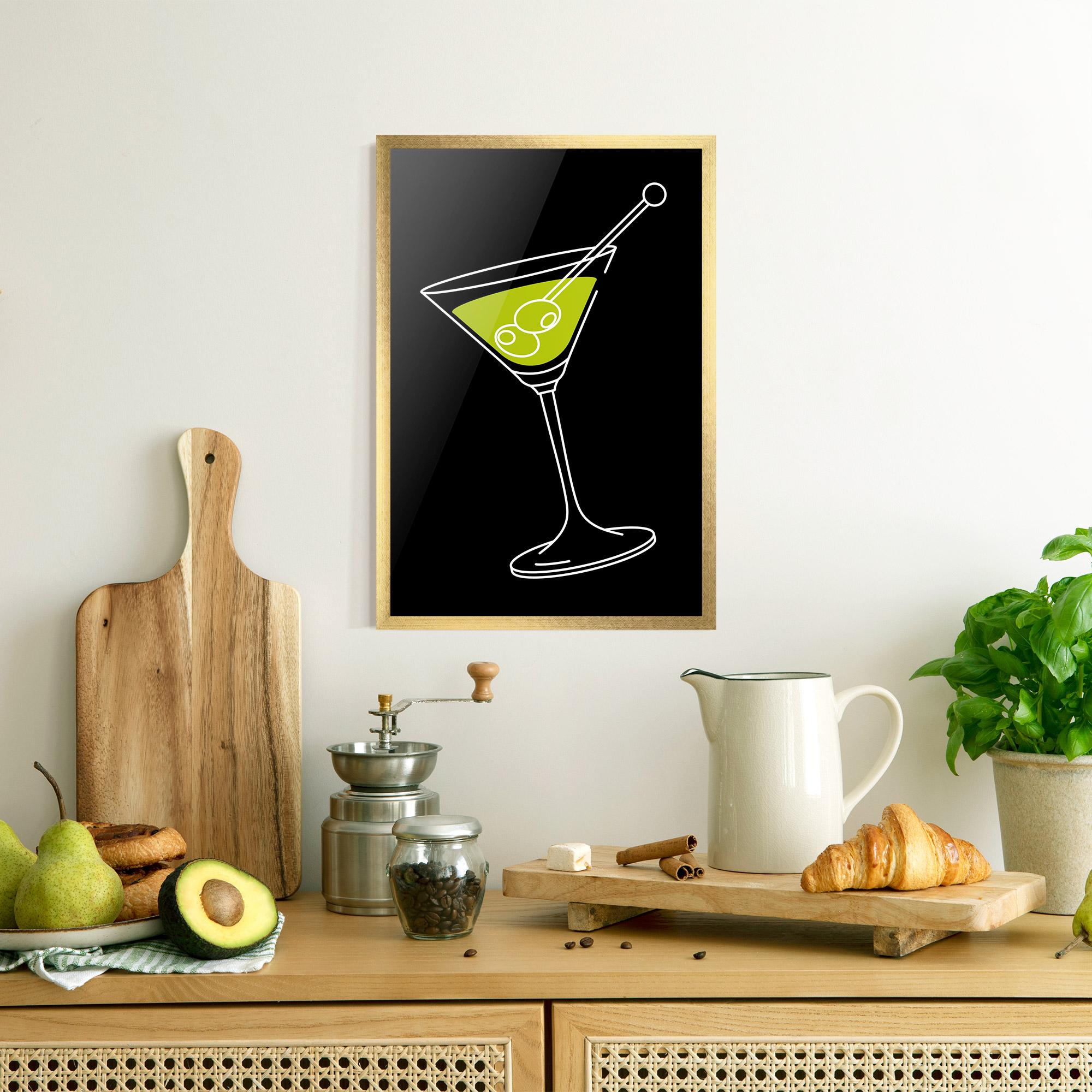 Gerahmte Poster Glass mockup 8