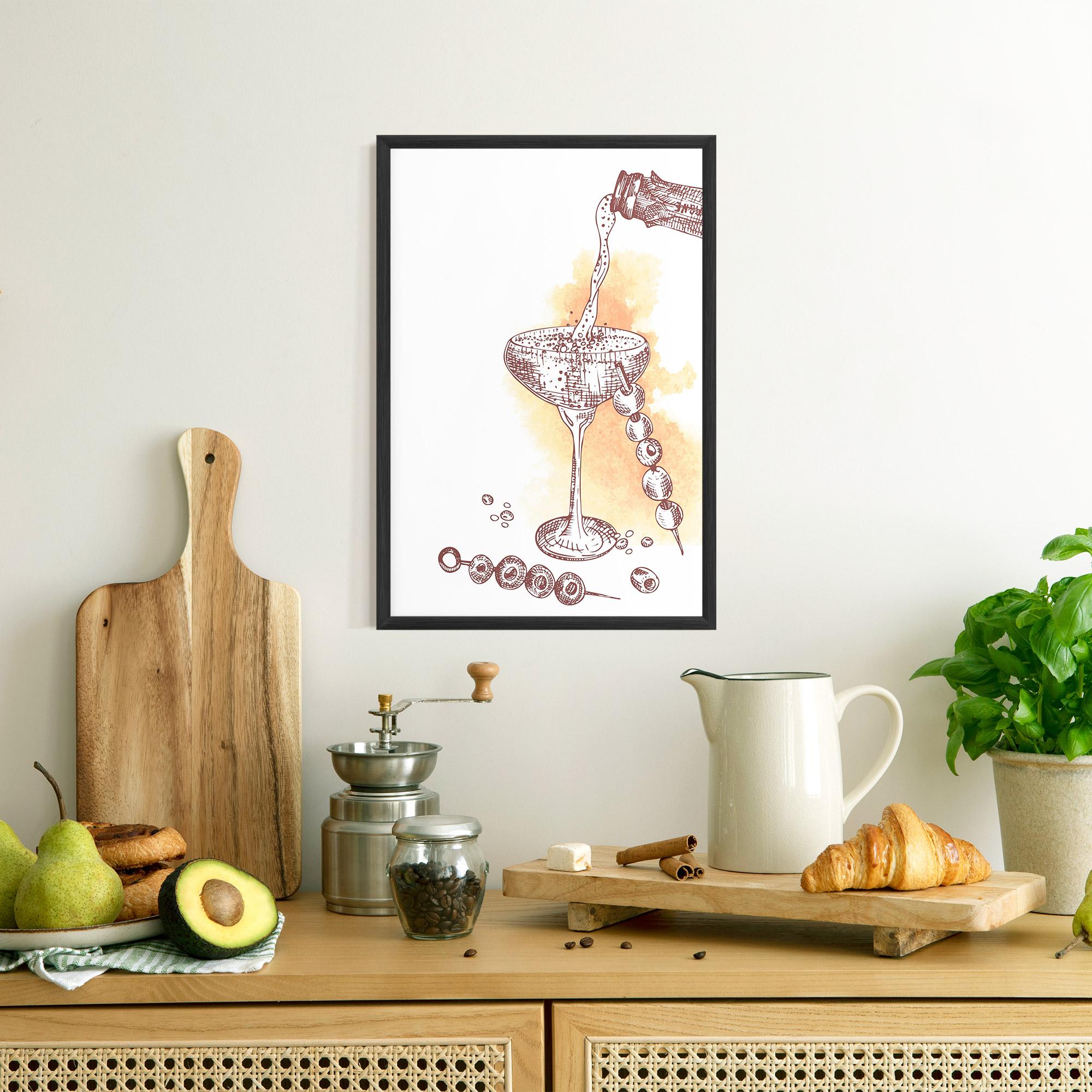 Gerahmte Poster Cocktail mockup 8
