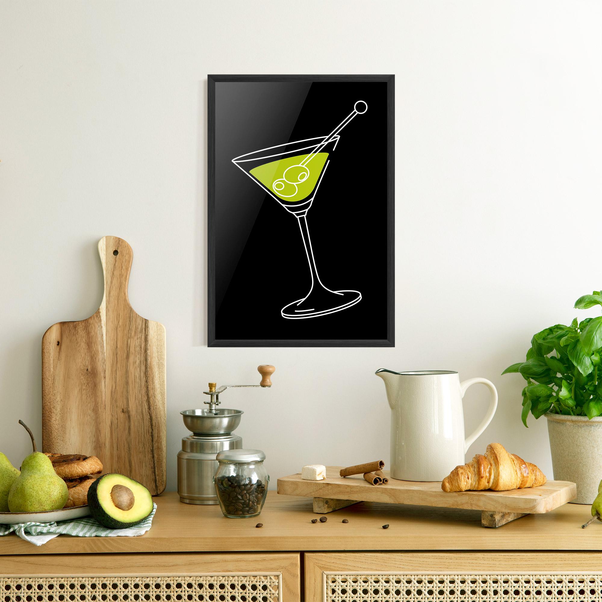 Gerahmte Poster Glass mockup 8