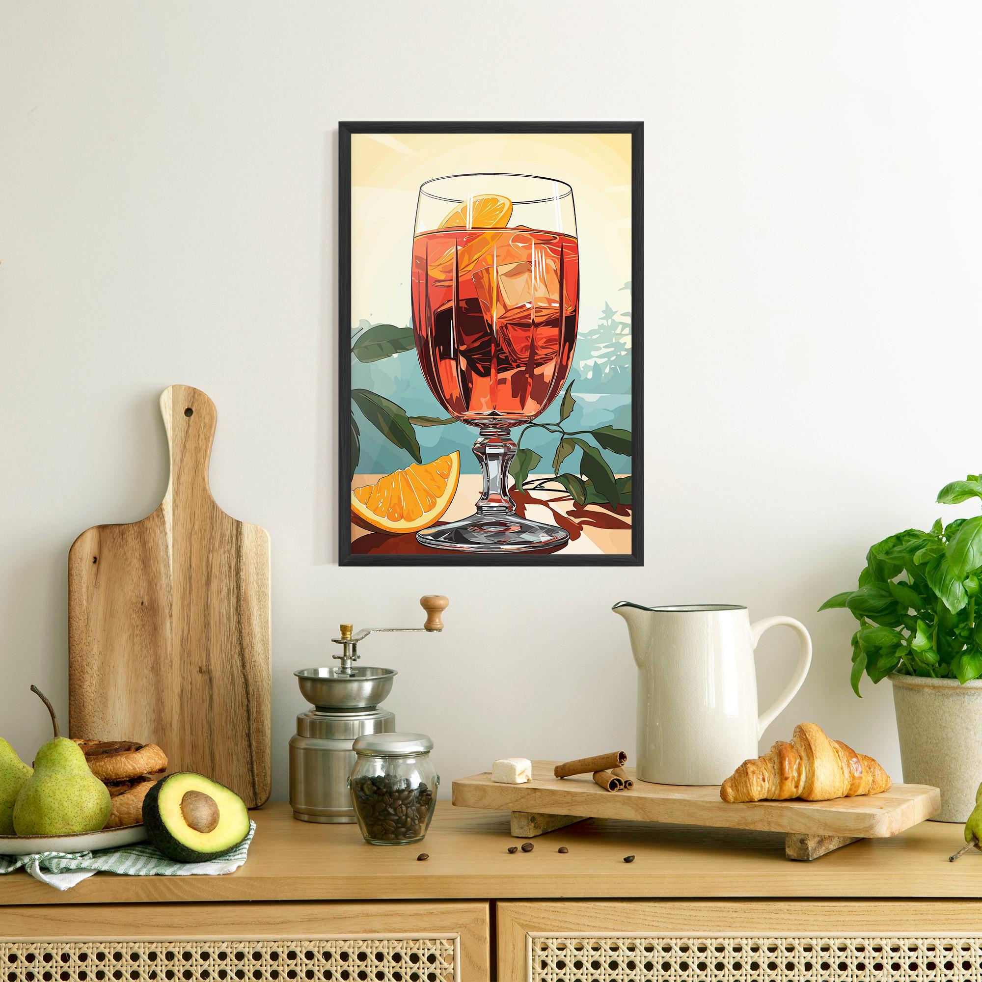 Gerahmte Poster Sunrise Cocktail mockup 8