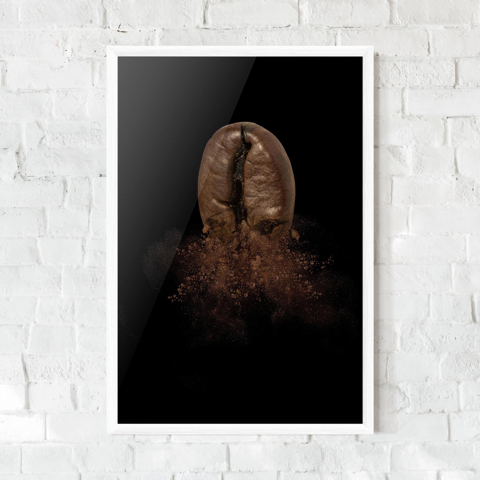 Gerahmte Poster Coffee Bean Explosion mockup 0