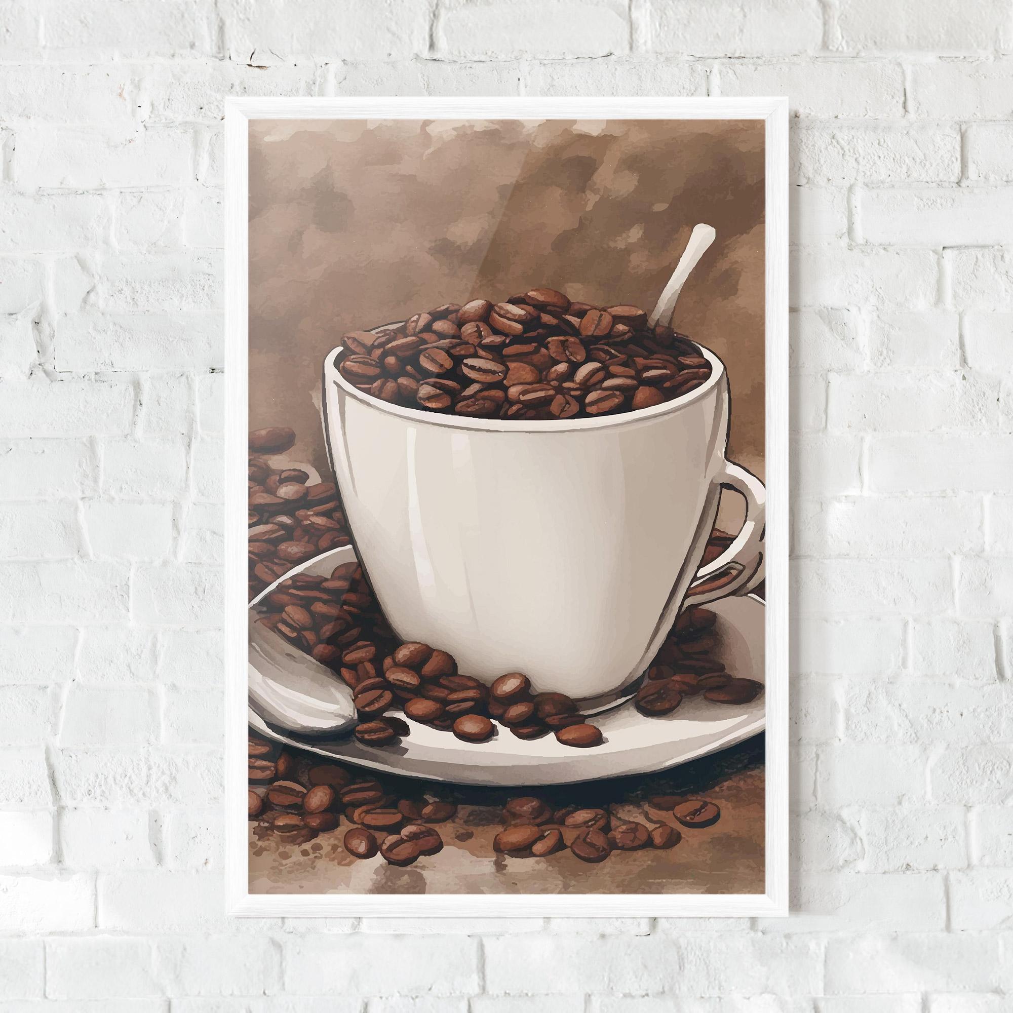 Gerahmte Poster Vintage Coffee mockup 0