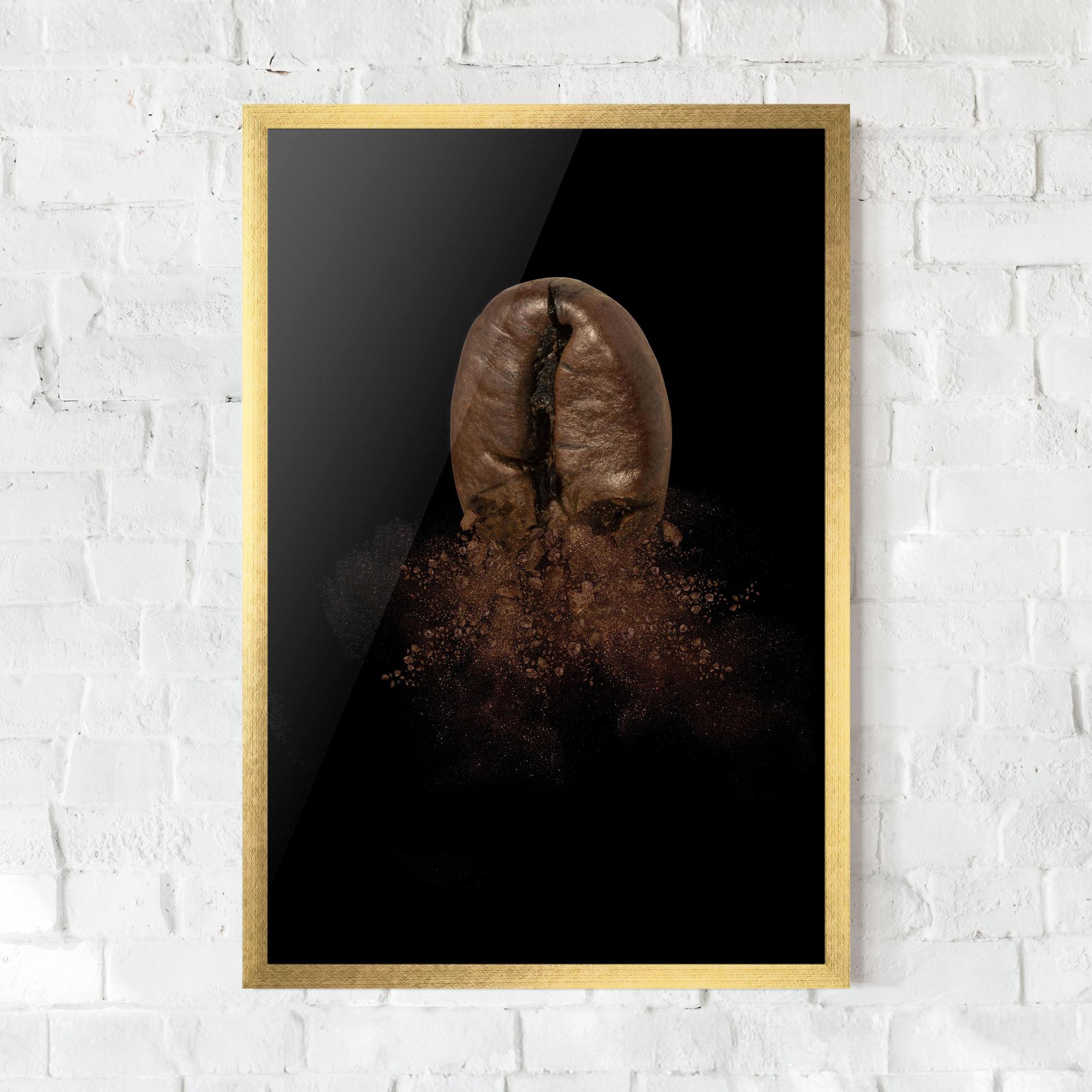 Gerahmte Poster Coffee Bean Explosion mockup 0