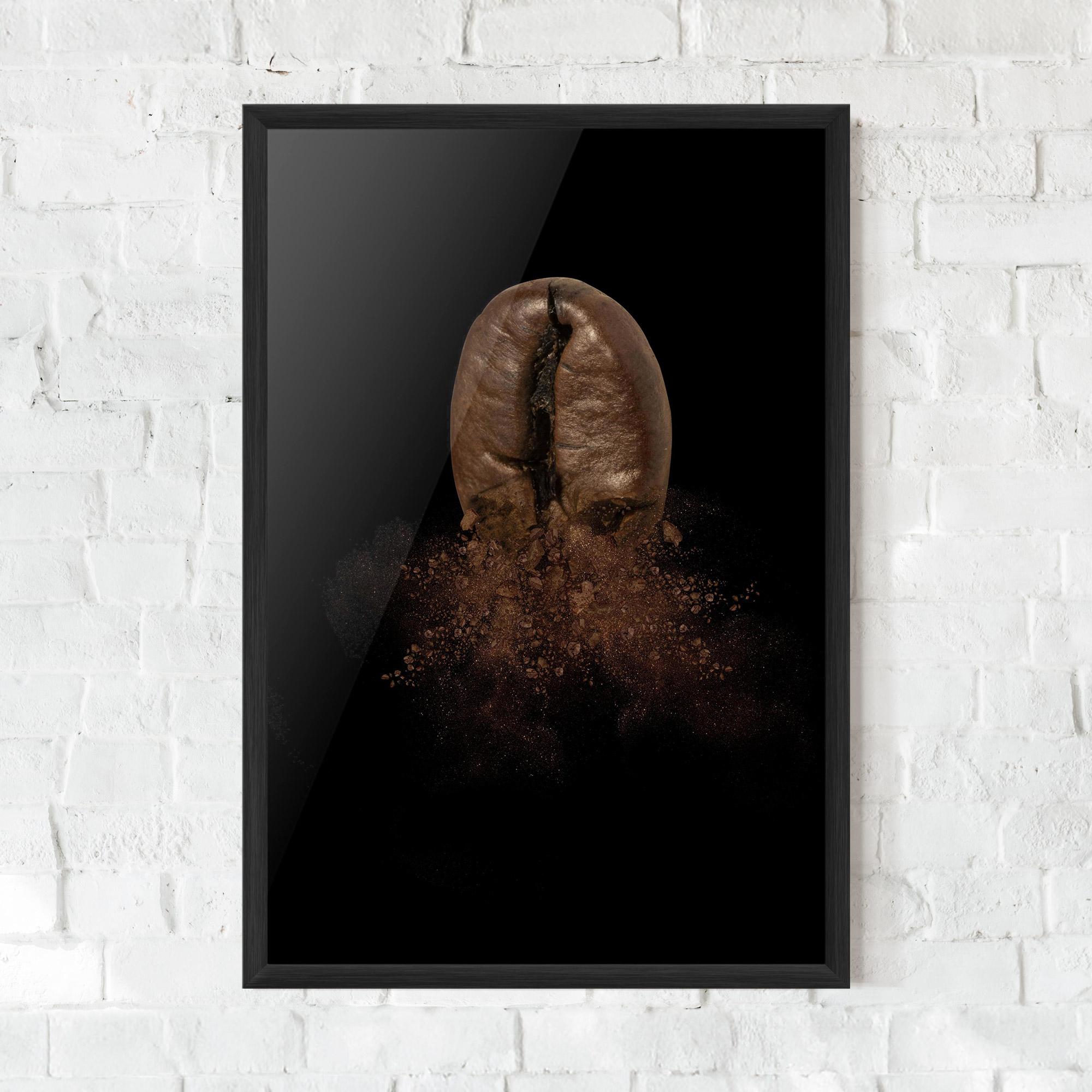 Gerahmte Poster Coffee Bean Explosion mockup 0