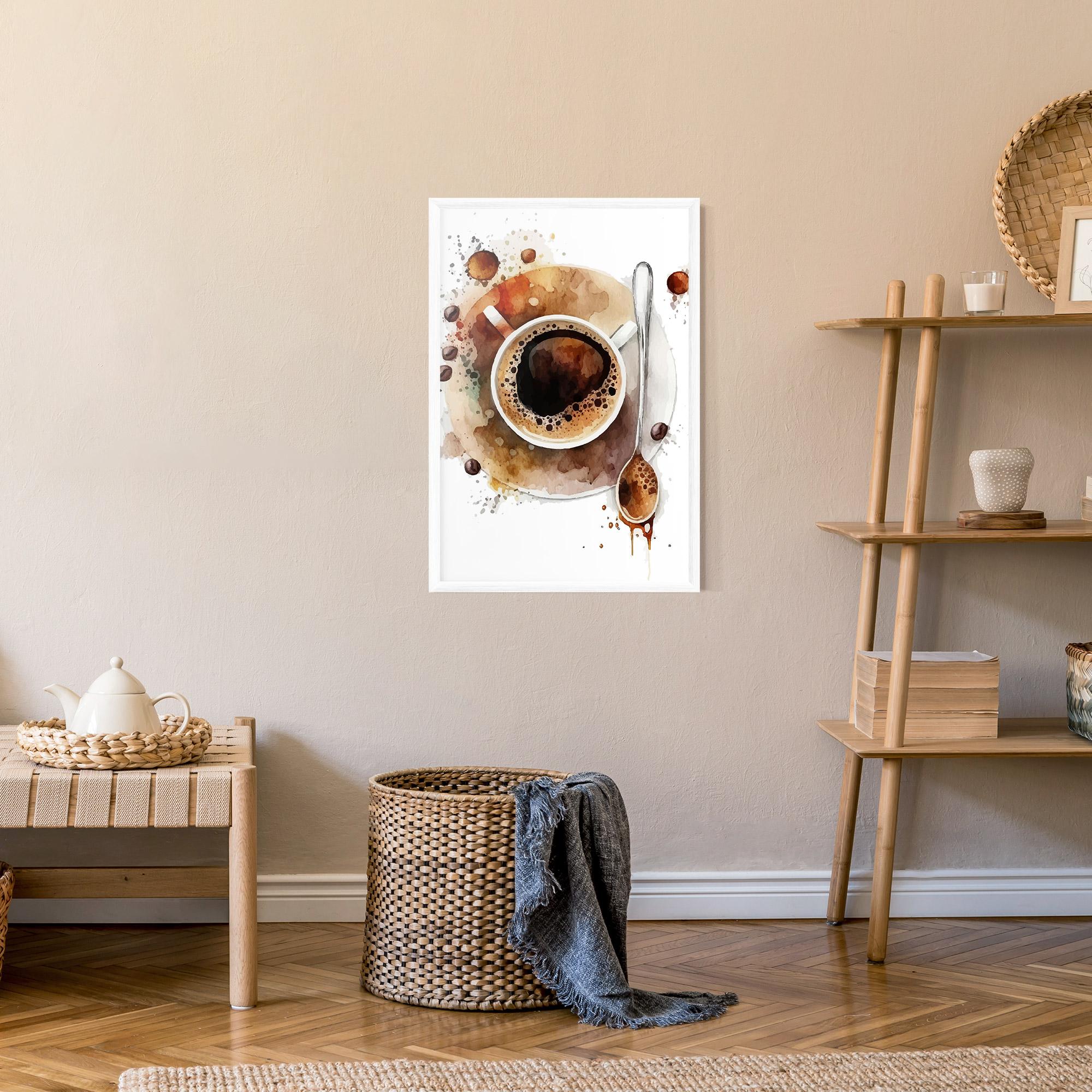 Gerahmte Poster Coffee Liquid mockup 9