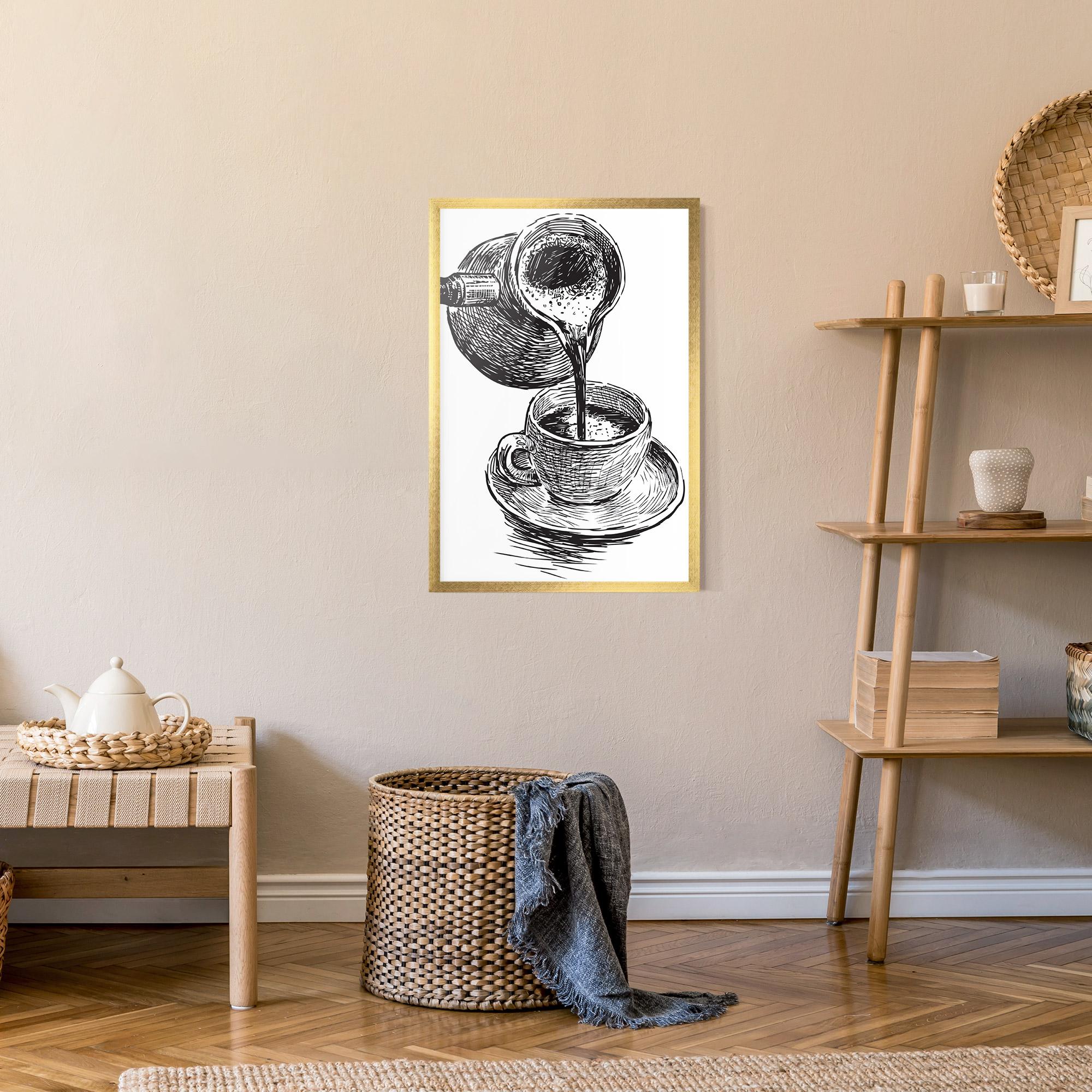 Gerahmte Poster Coffee Serving mockup 9