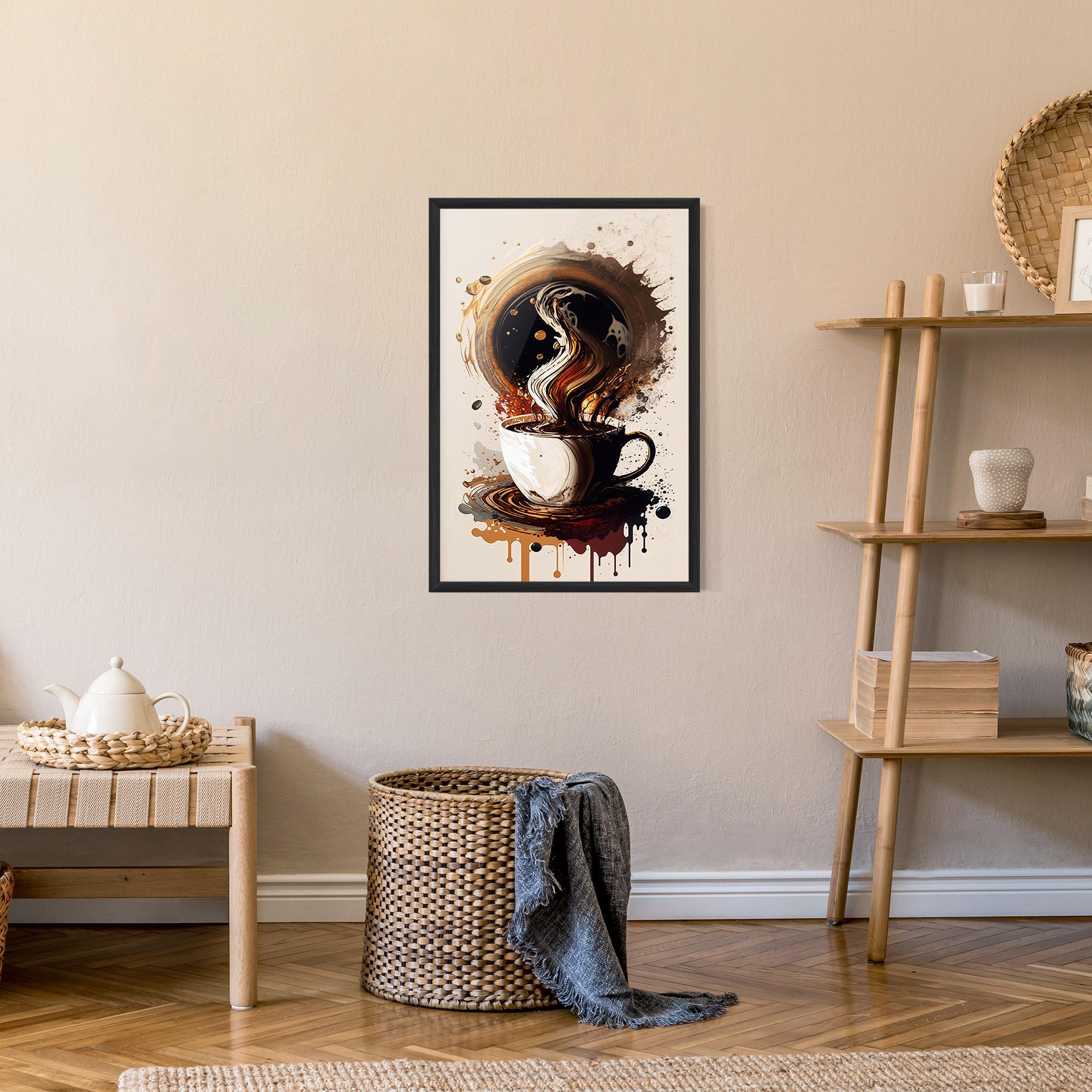 Gerahmte Poster Coffee Art mockup 9