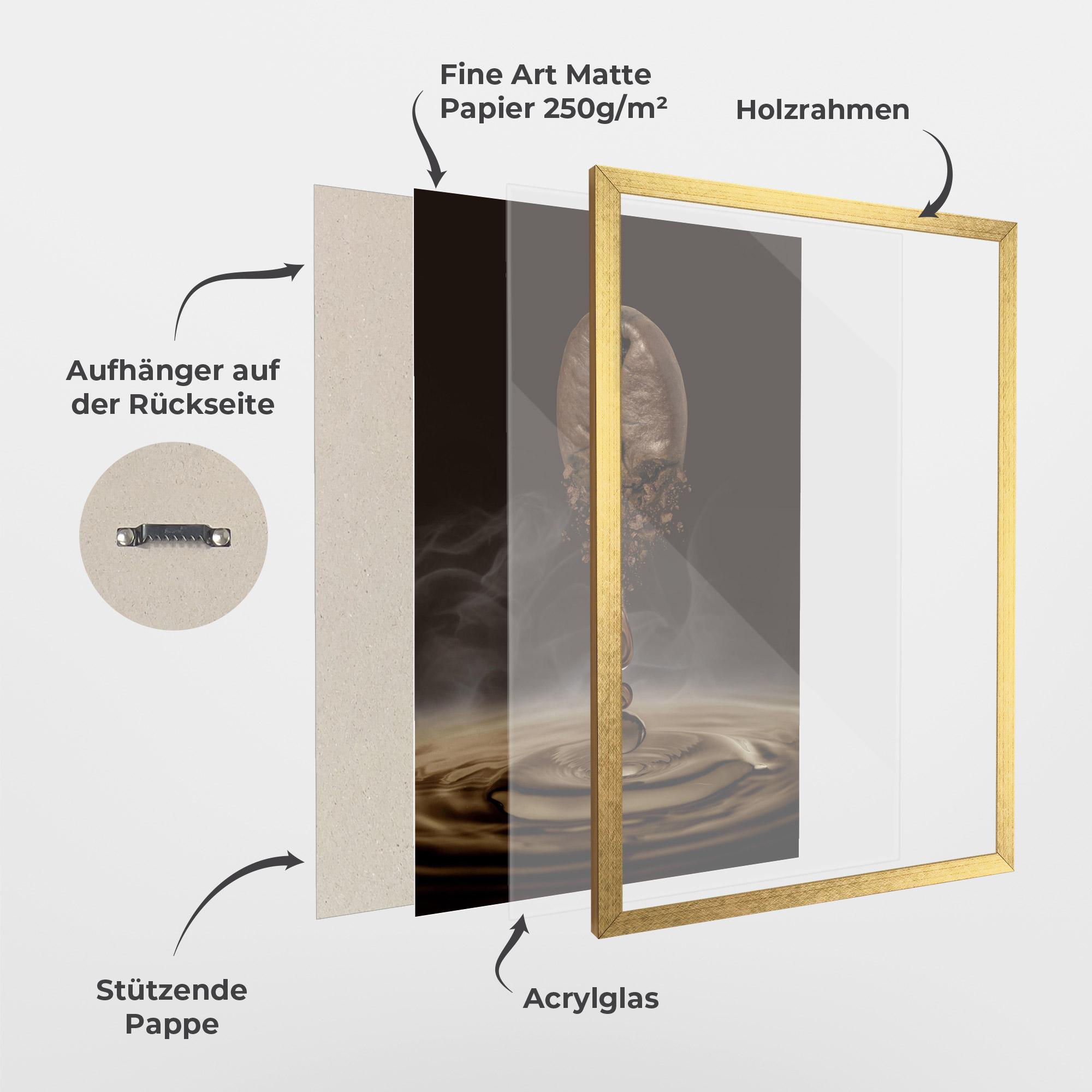 Gerahmte Poster Coffee Drip Concept mockup 1