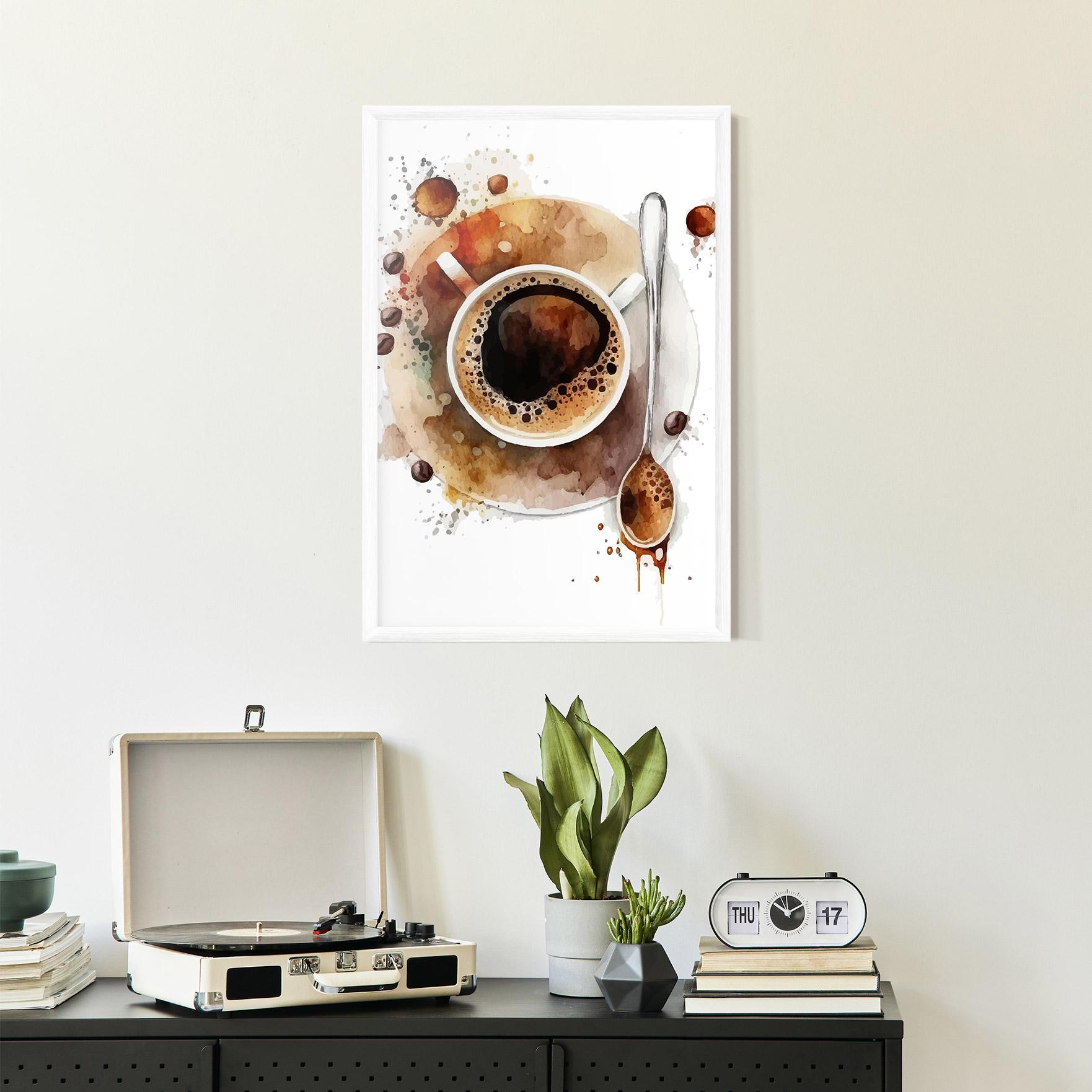 Gerahmte Poster Coffee Liquid mockup 2