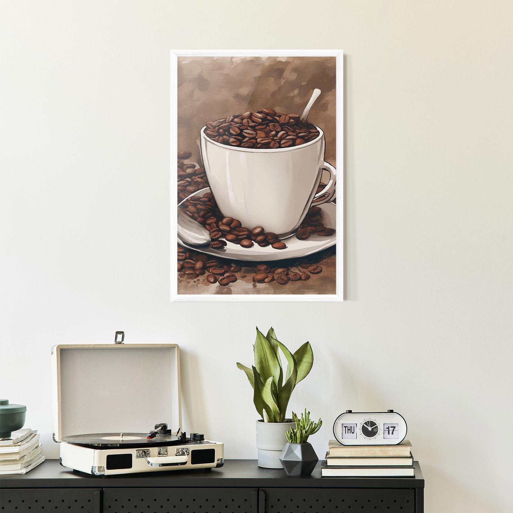 Gerahmte Poster Vintage Coffee mockup 2
