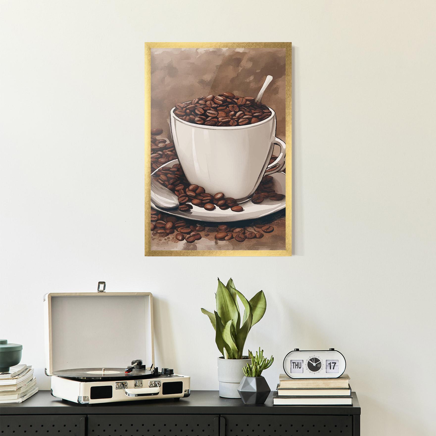 Gerahmte Poster Vintage Coffee mockup 2