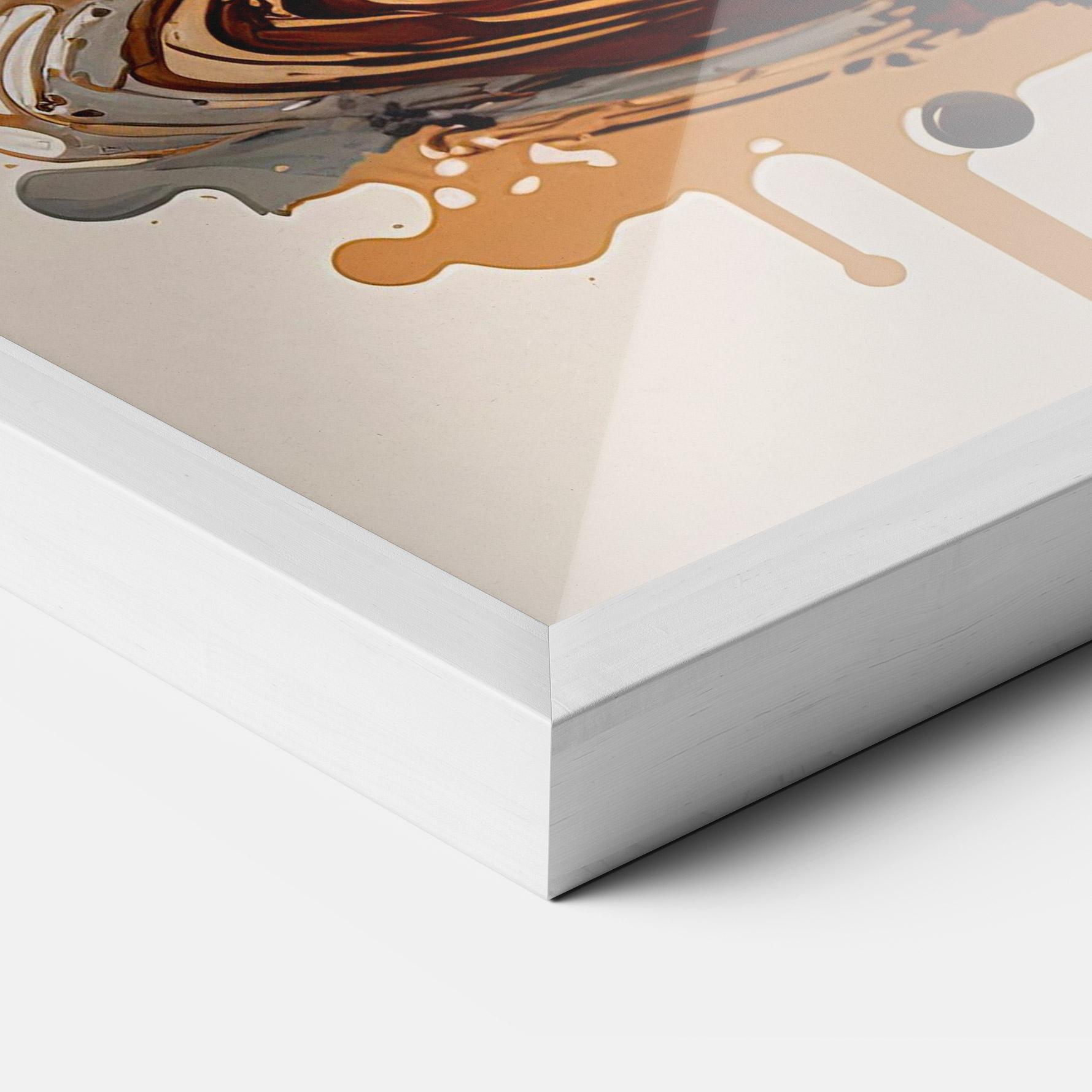 Gerahmte Poster Coffee Art mockup 3