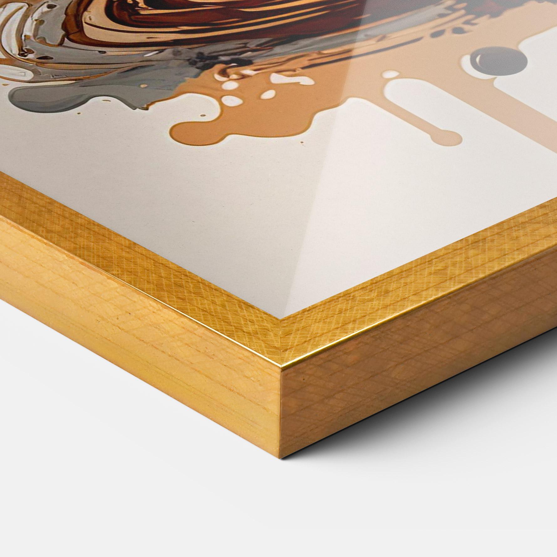 Gerahmte Poster Coffee Art mockup 3