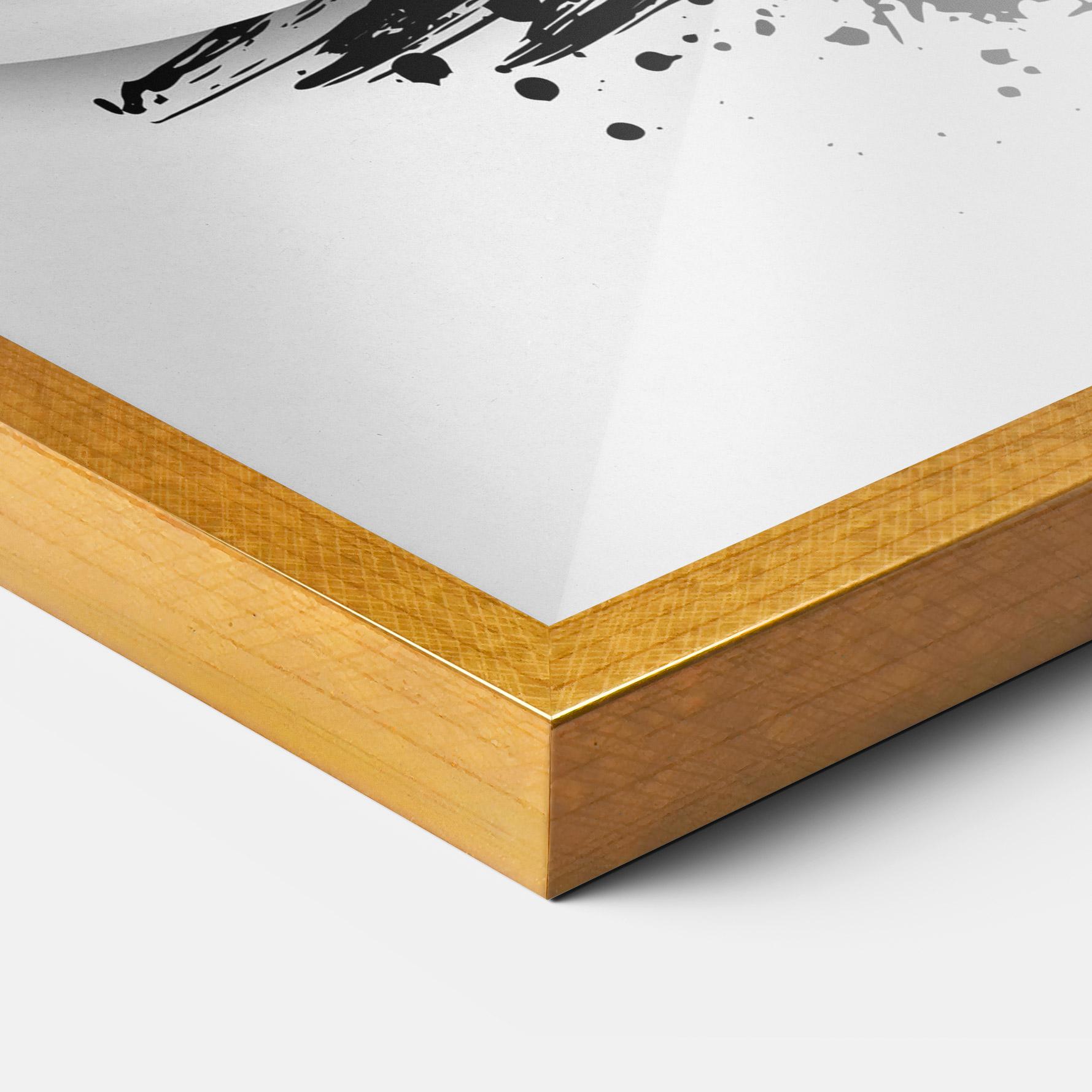 Gerahmte Poster Live With Passion mockup 3