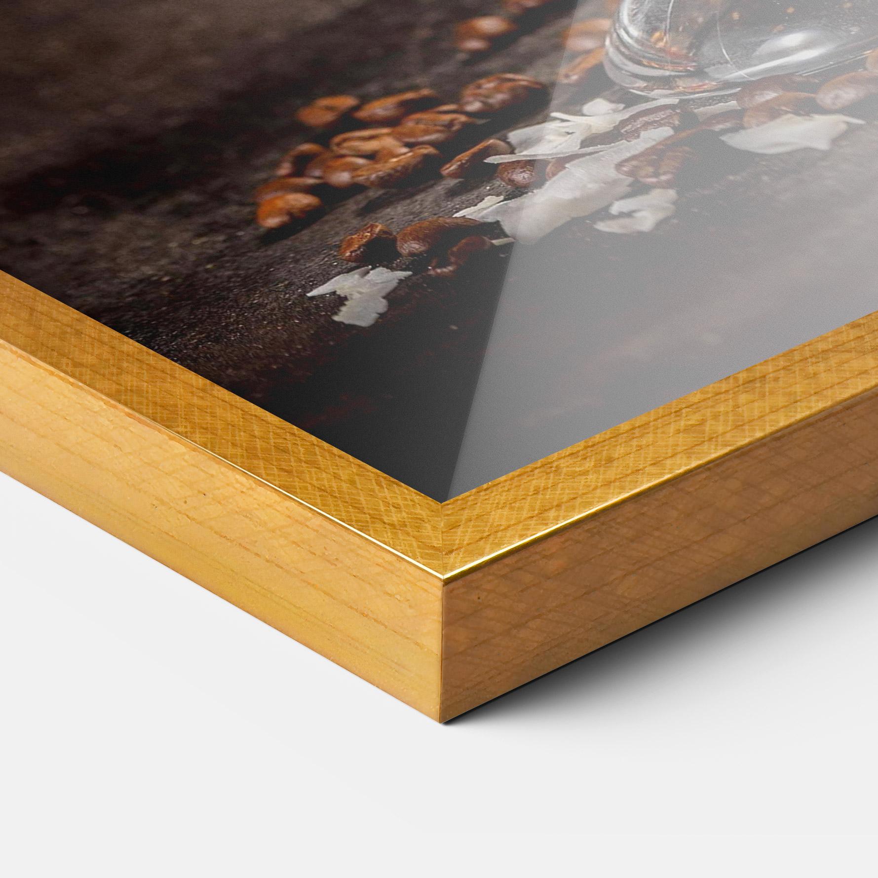 Gerahmte Poster Tasty Coconut Coffee mockup 3