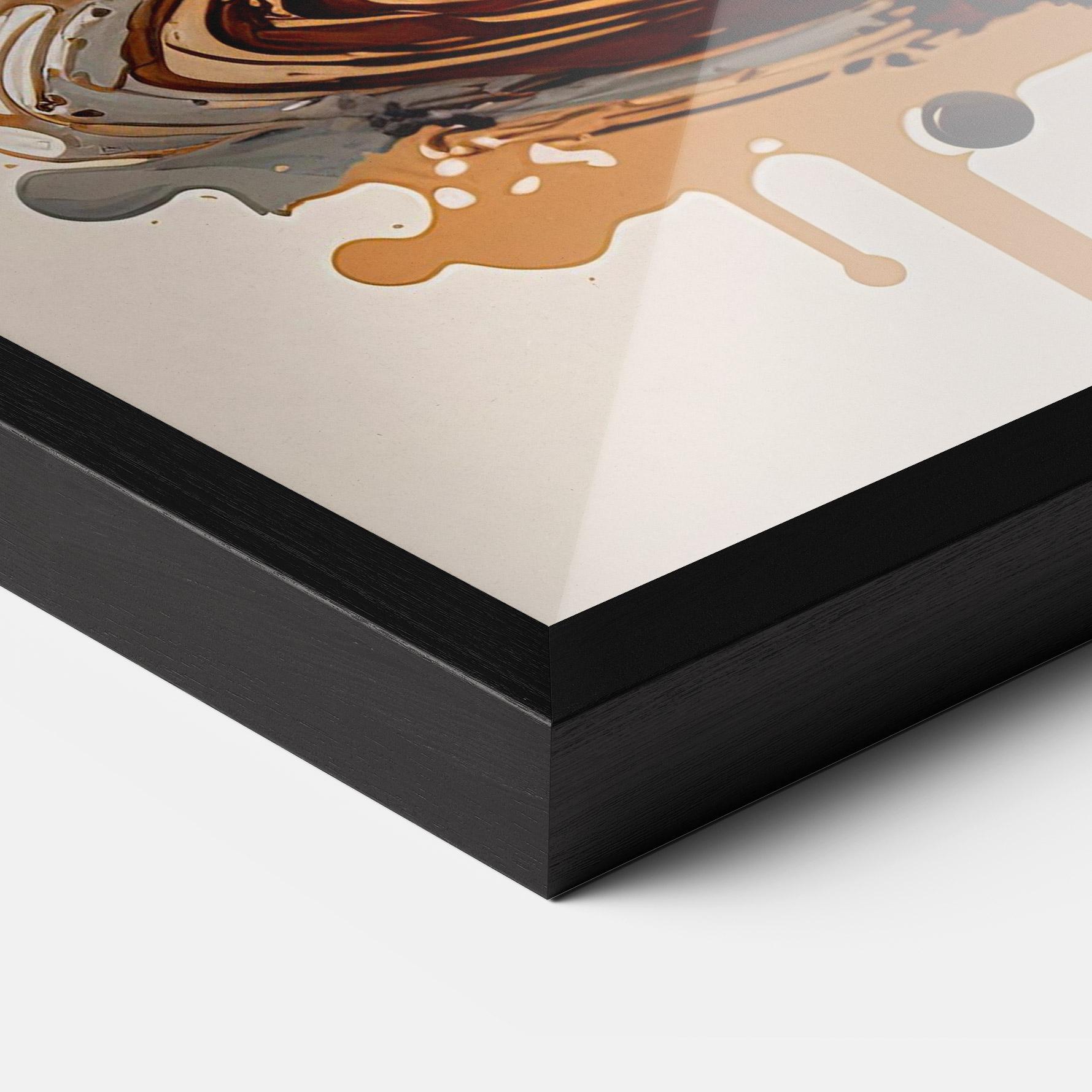 Gerahmte Poster Coffee Art mockup 3